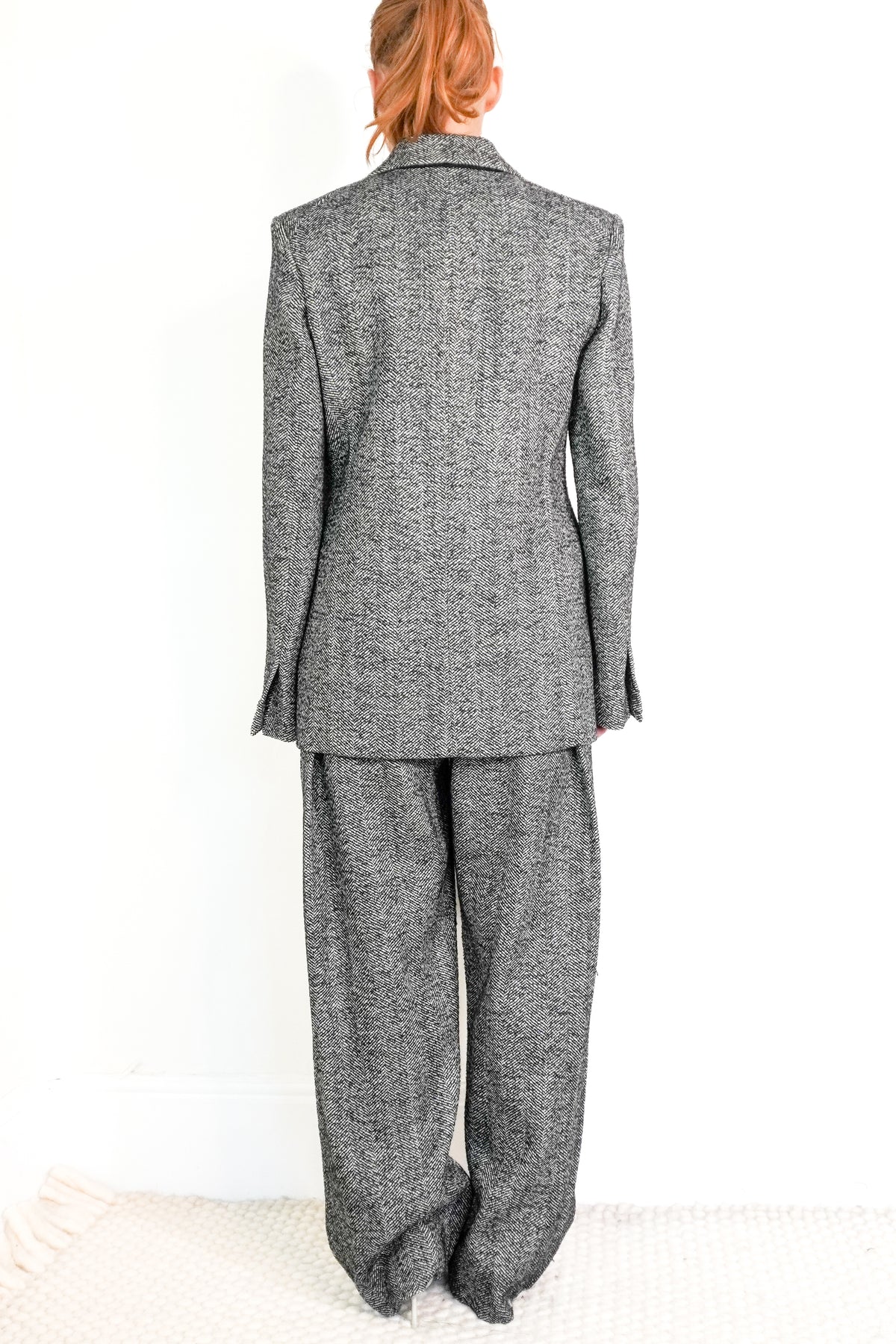 Victoria Beckham Herringbone Wool Jacket (RRP £1200) | Authentic Preloved
