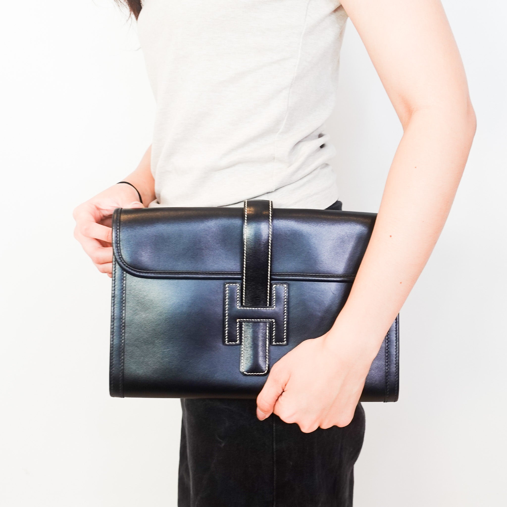 Hermes Jig Clutch in Black | Authentic Preloved