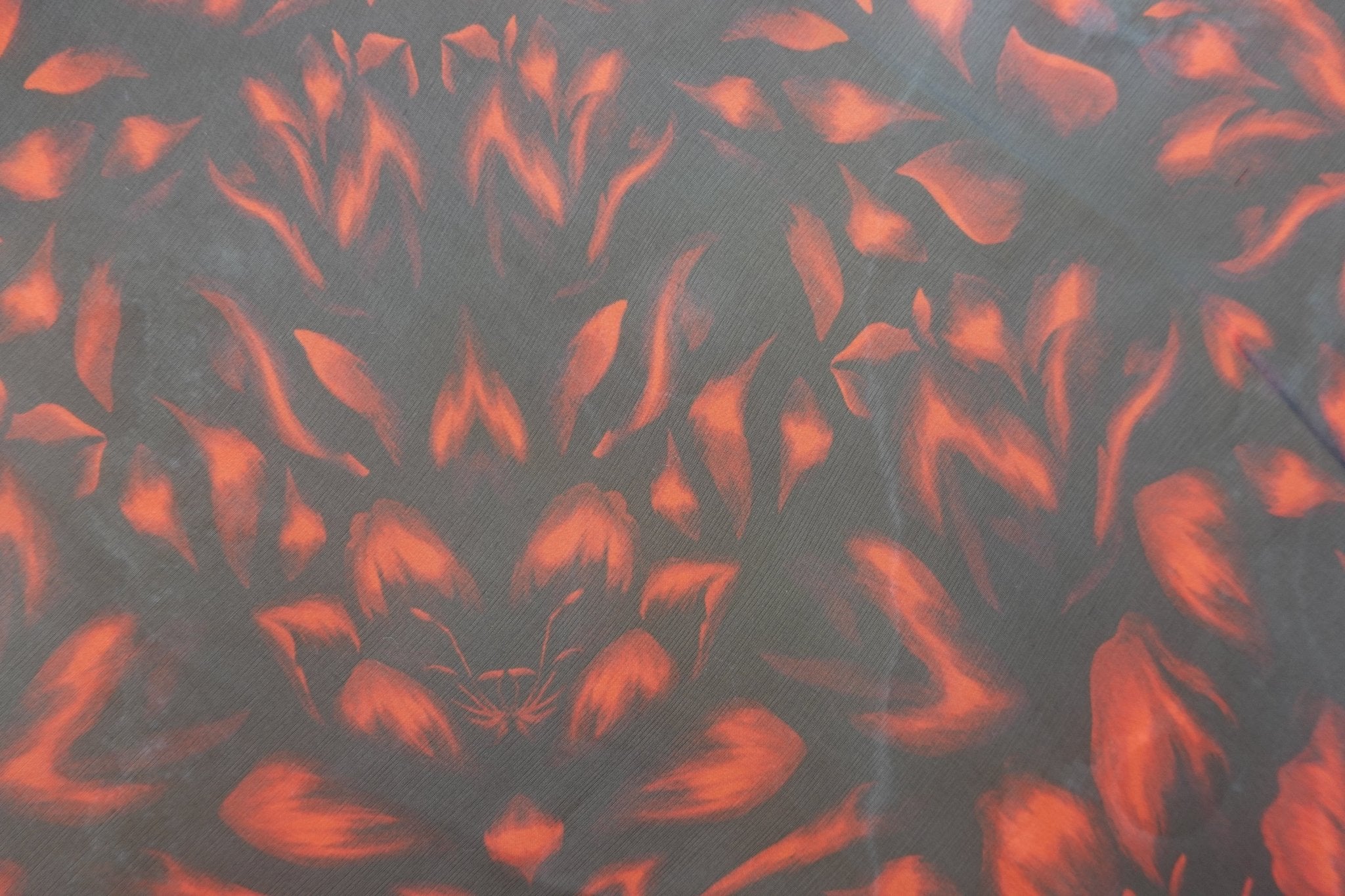 Alexander McQueen black and red silk scarf RRP £300 | Authentic Preloved - Reloved Again