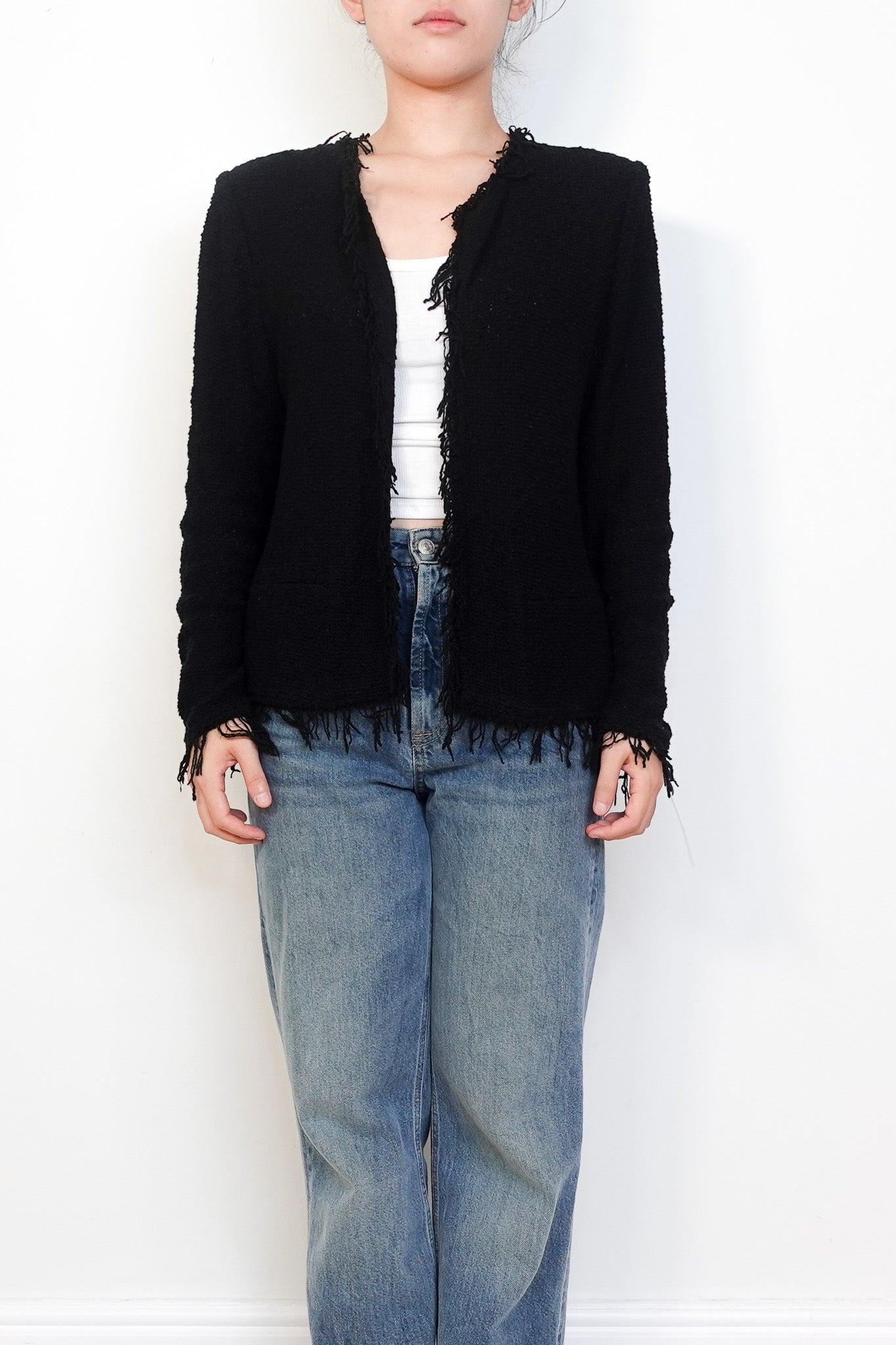 Iro Boucle Blazer in black | Authentic Preloved - Reloved Again