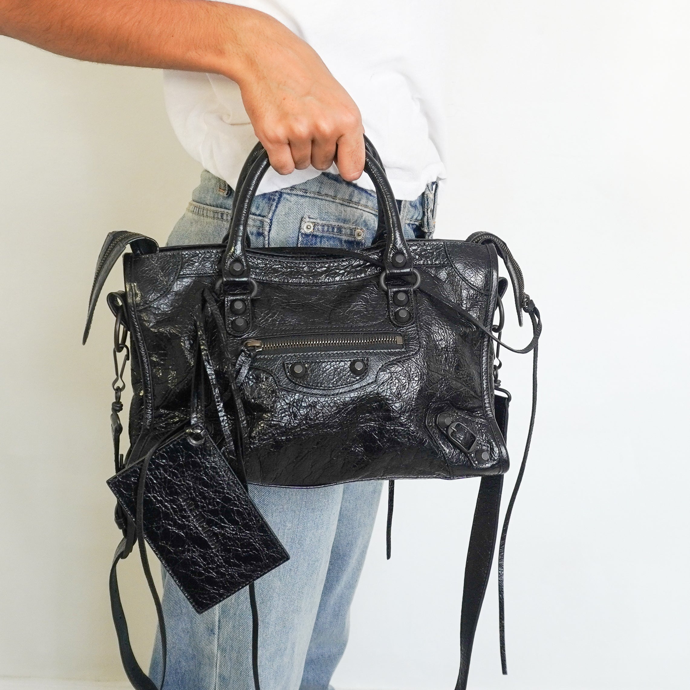 Balenciaga Small Le City Crossbody Bag Black (RRP £1925) | Authentic Preloved
