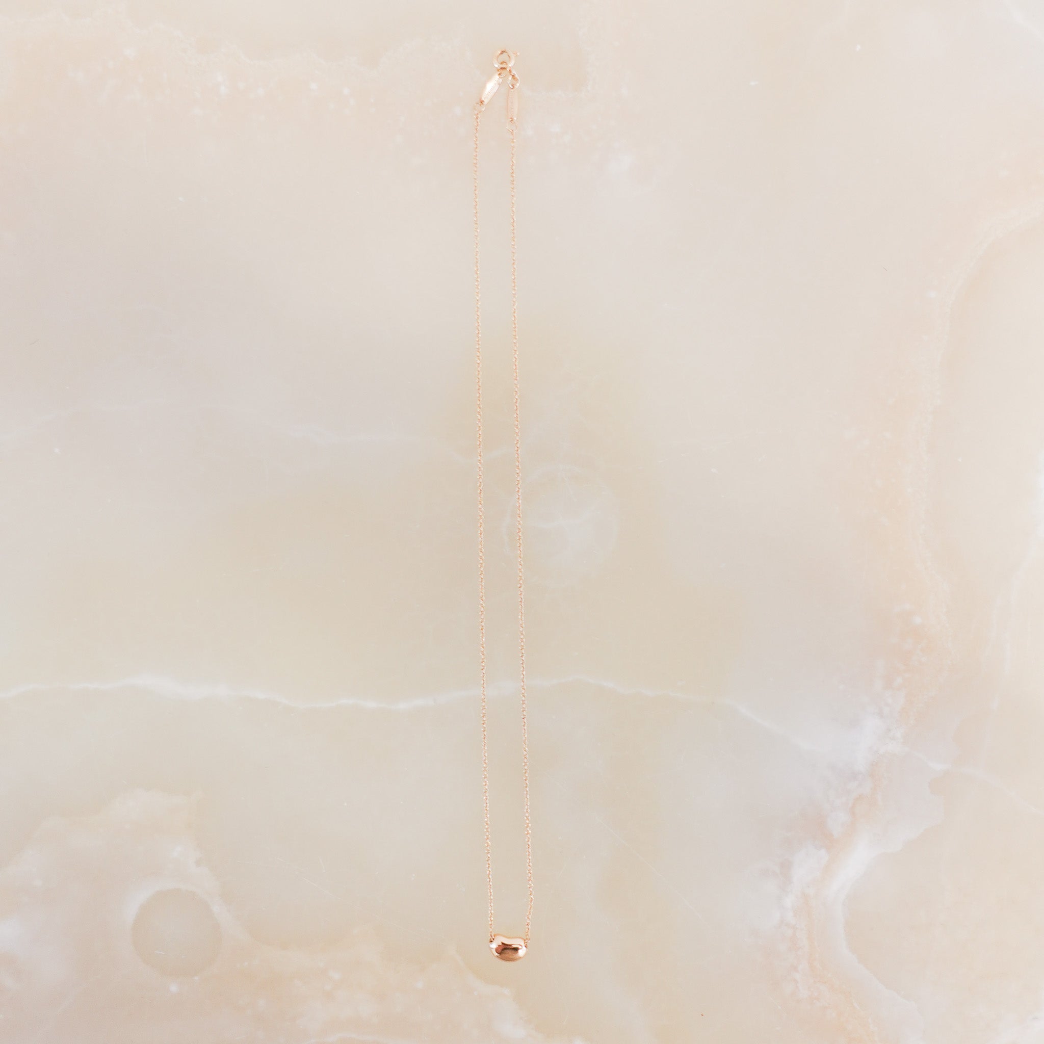 Tiffany & Co Elsa Peretti Bean Rose Gold pendant RRP £2500 | Authentic Preloved