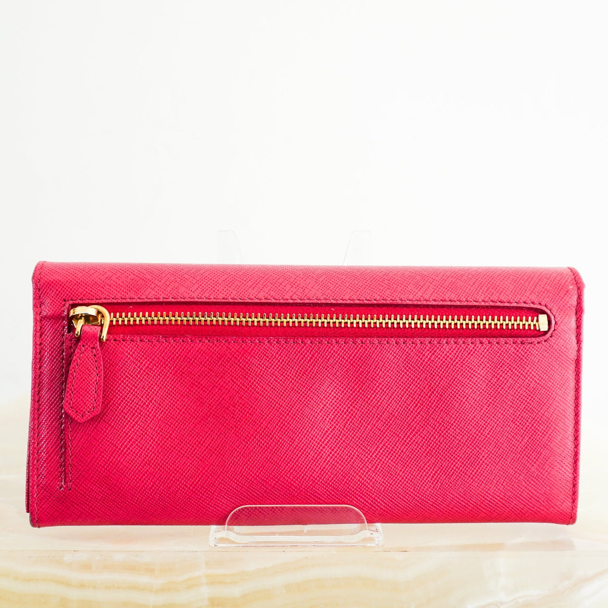 Prada Large Saffiano Calfskin Leather Wallet (RRP £740) | Authentic Preloved - Reloved Again