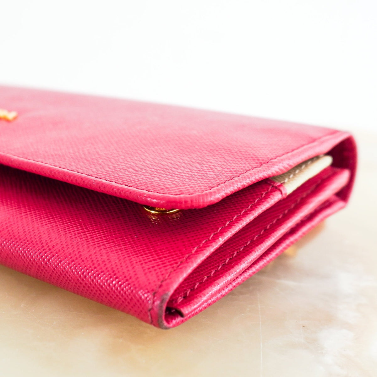 Prada Large Saffiano Calfskin Leather Wallet (RRP £740) | Authentic Preloved - Reloved Again