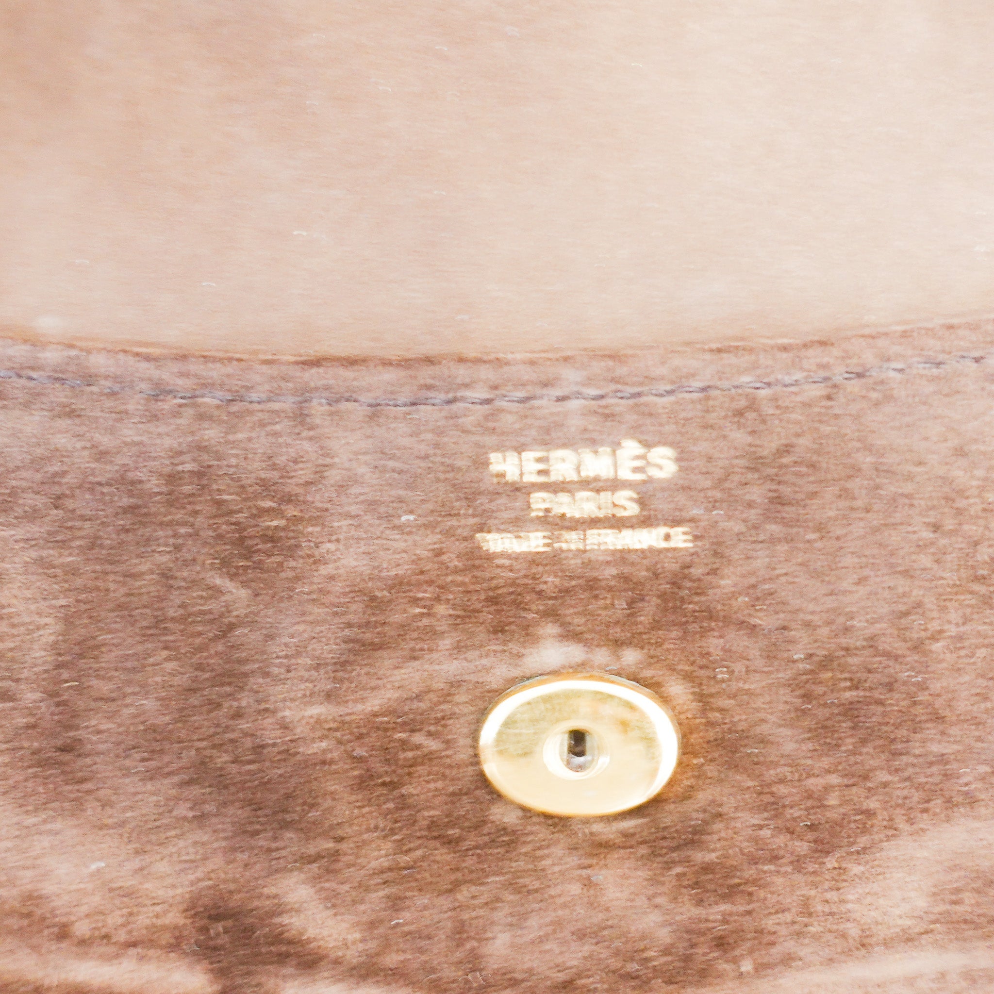 Hermes Rio brown Suede Clutch | Authentic Preloved