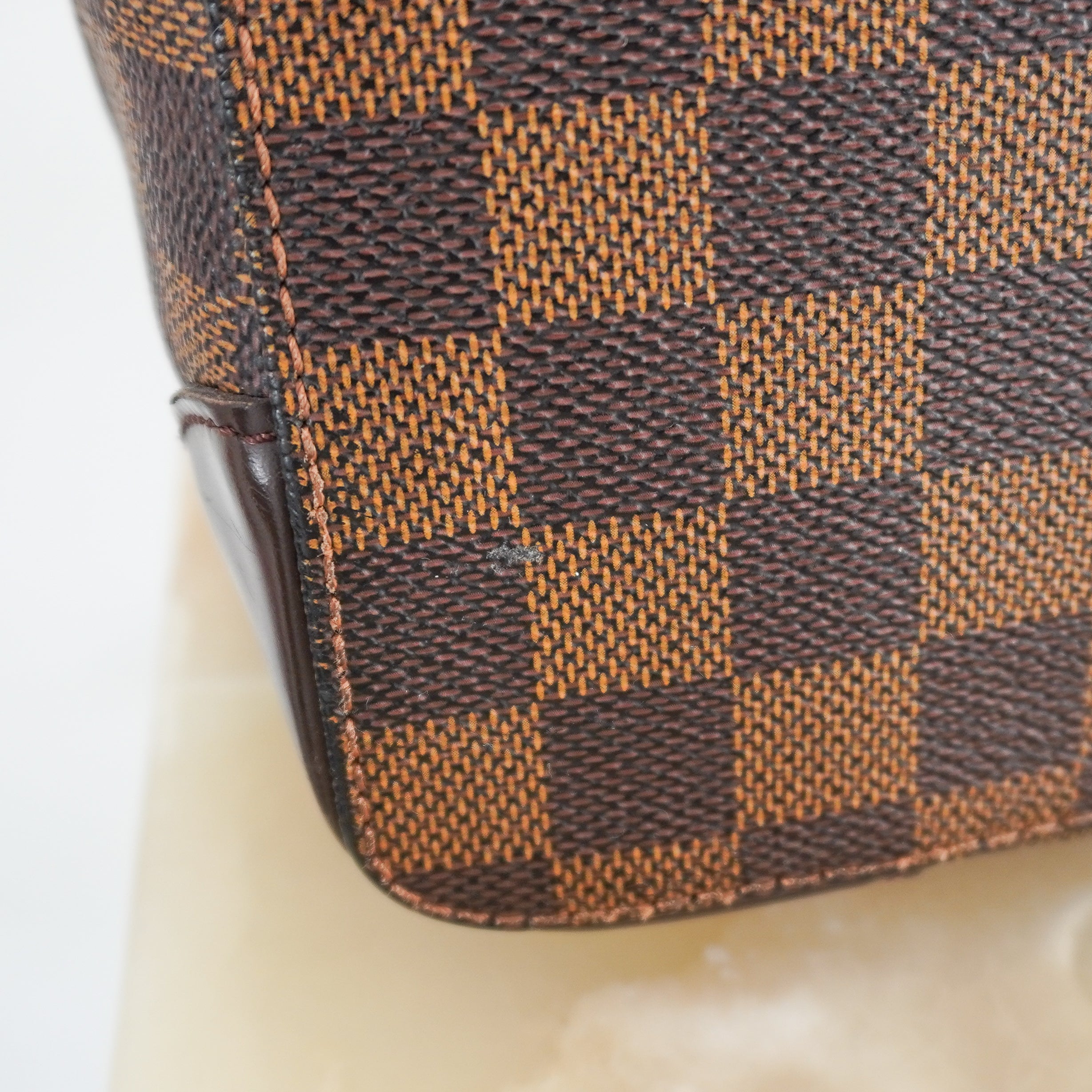Louis Vuitton Hampstead MM Damier Ebene Tote Bag in Brown (RRP £1020) | Authentic Preloved