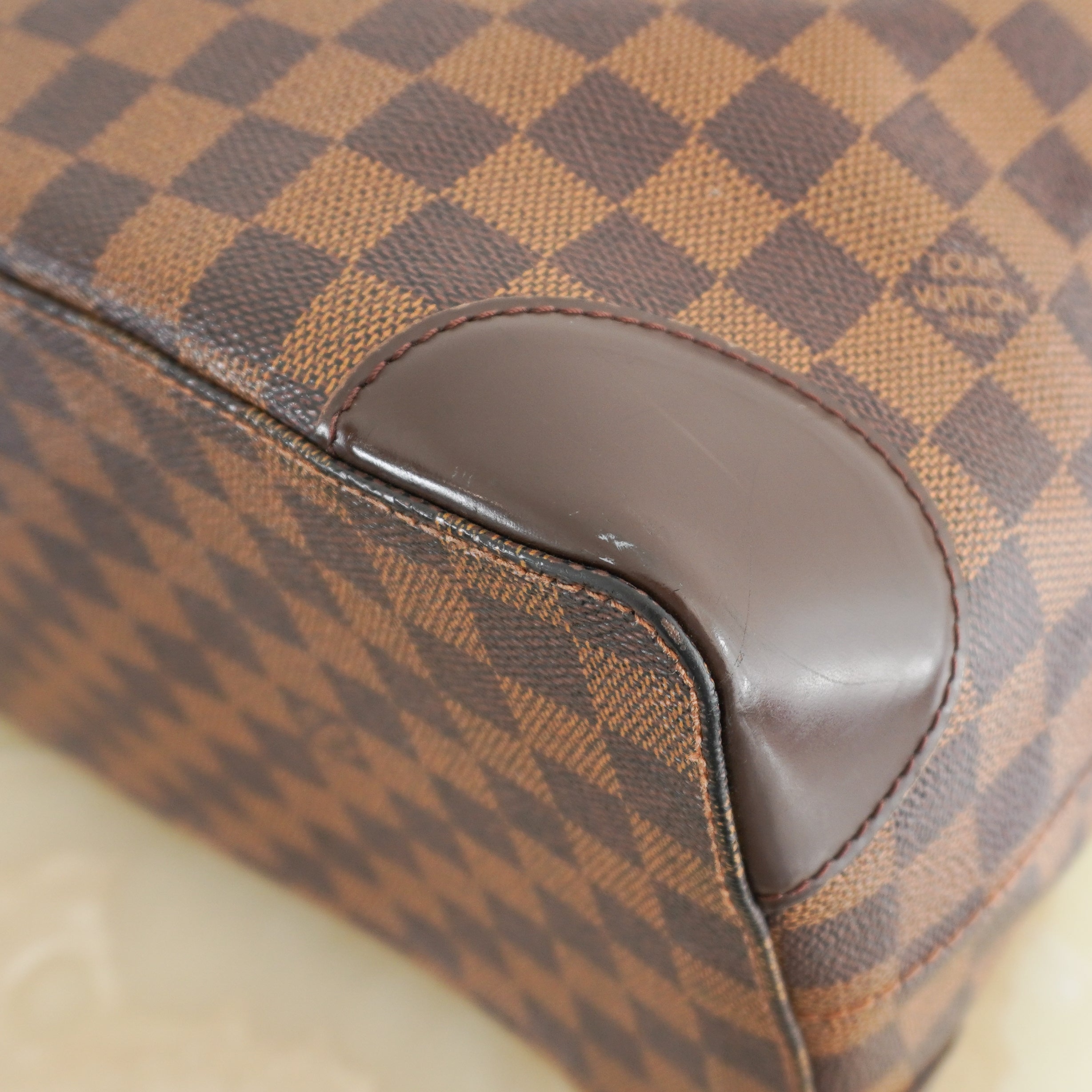 Louis Vuitton Hampstead MM Damier Ebene Tote Bag in Brown (RRP £1020) | Authentic Preloved