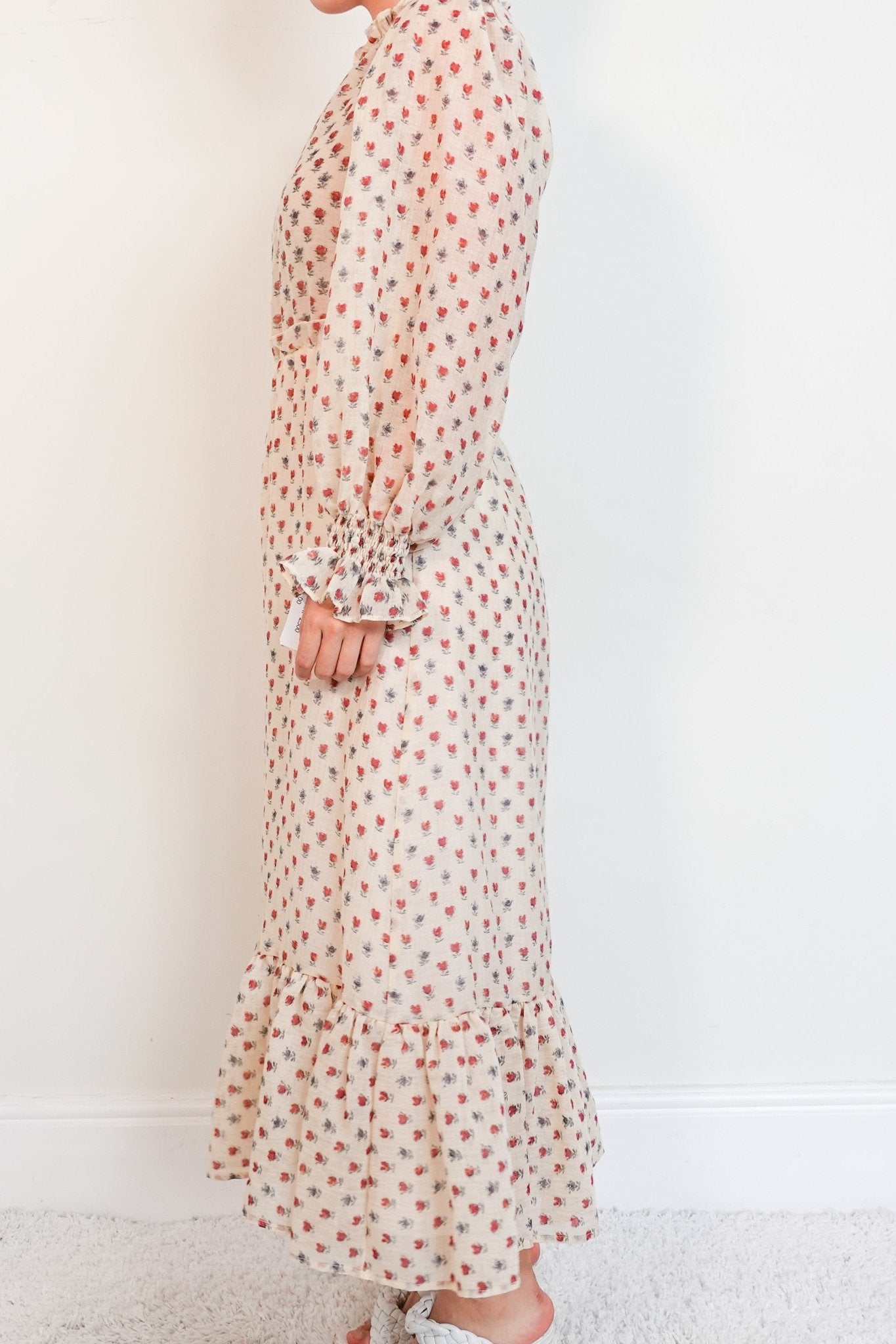 Sea New York cream floral dress RRP £500 FINAL SALE - Reloved Again
