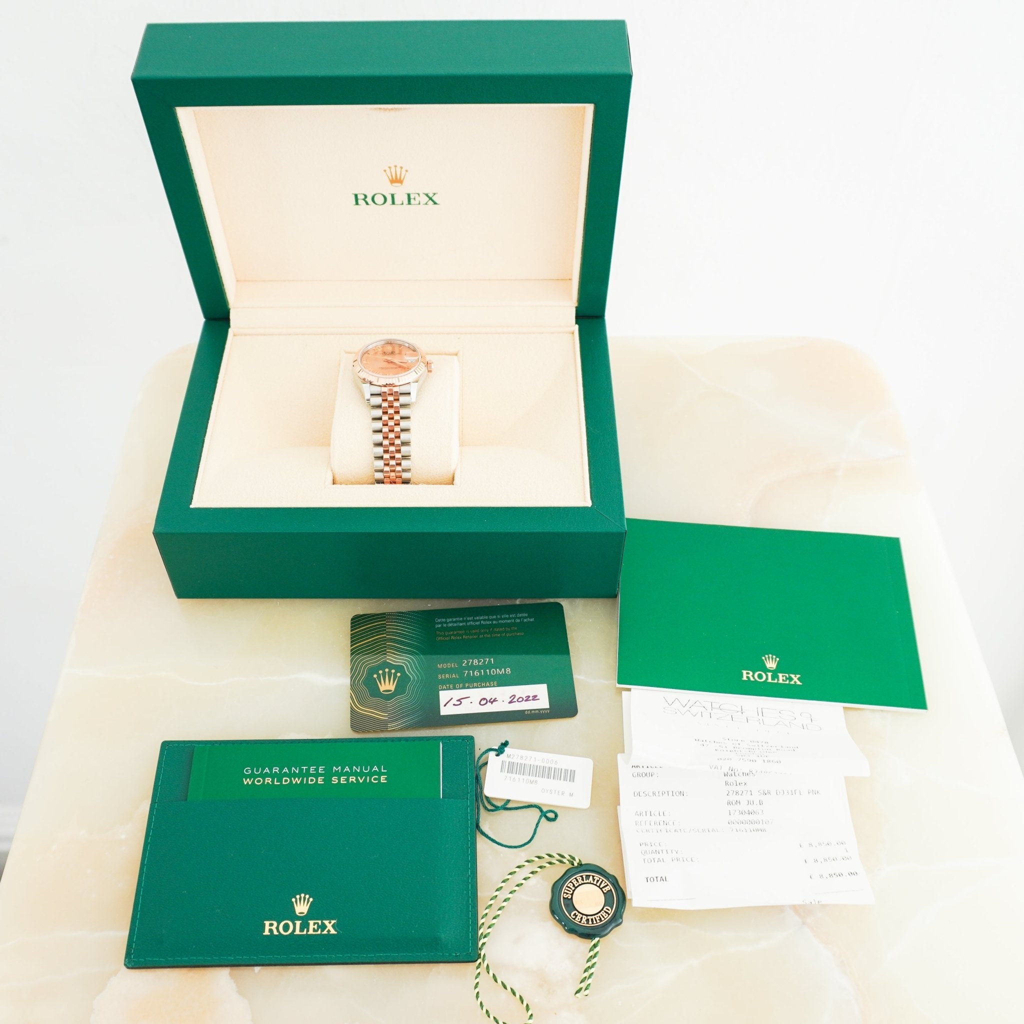 Rolex Datejust 31 Oyster Perpetual in Everose Gold RRP £11600 | Authentic Preloved FINAL SALE - Reloved Again