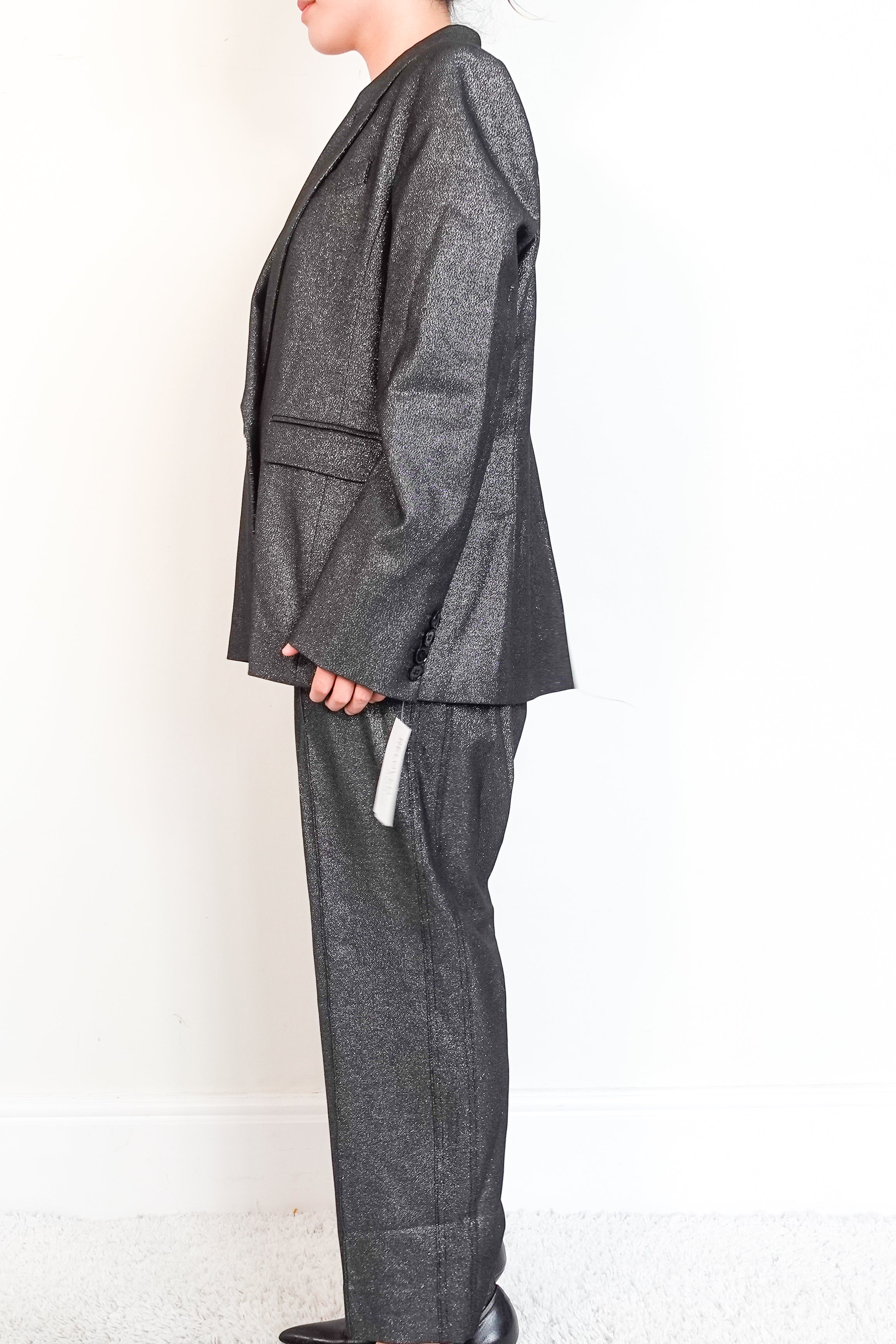 ME+EM grey evening suit AW22JA323 RRP £600 | Authentic Preloved