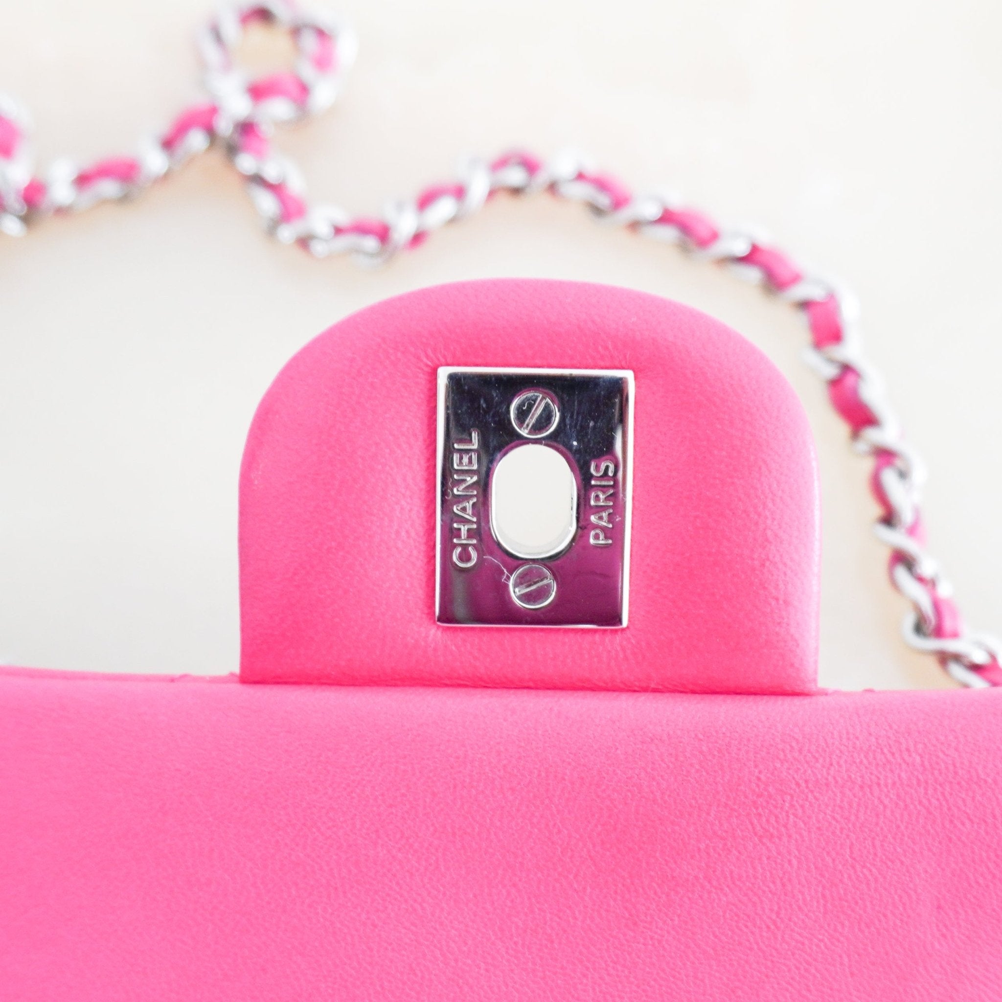 Chanel Pink Mini Lambskin Single Flap Bag (RRP £6000) | Authentic Preloved - Reloved Again