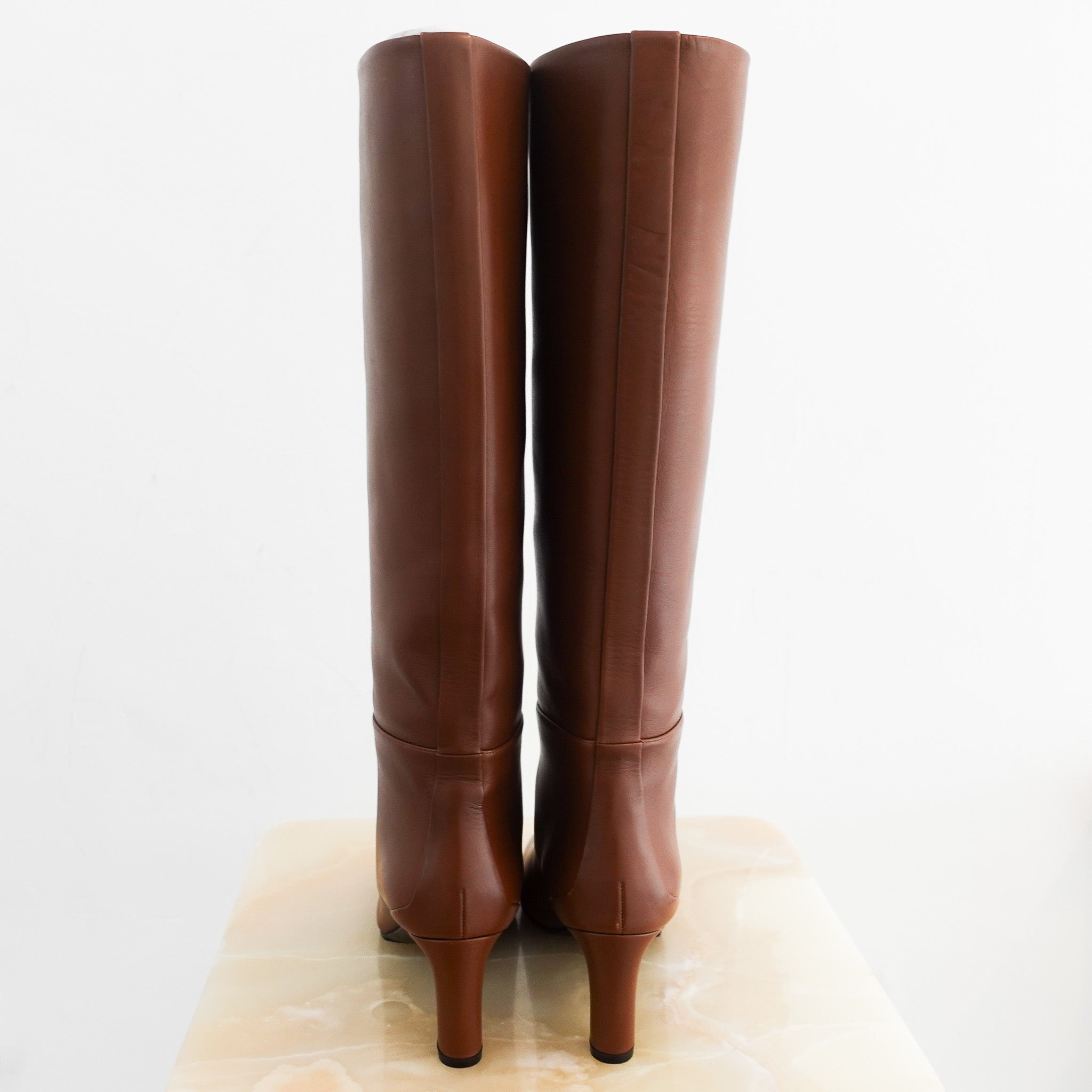 NEW Hermes Judy brown Knee High boots | Authentic Preloved - Reloved Again