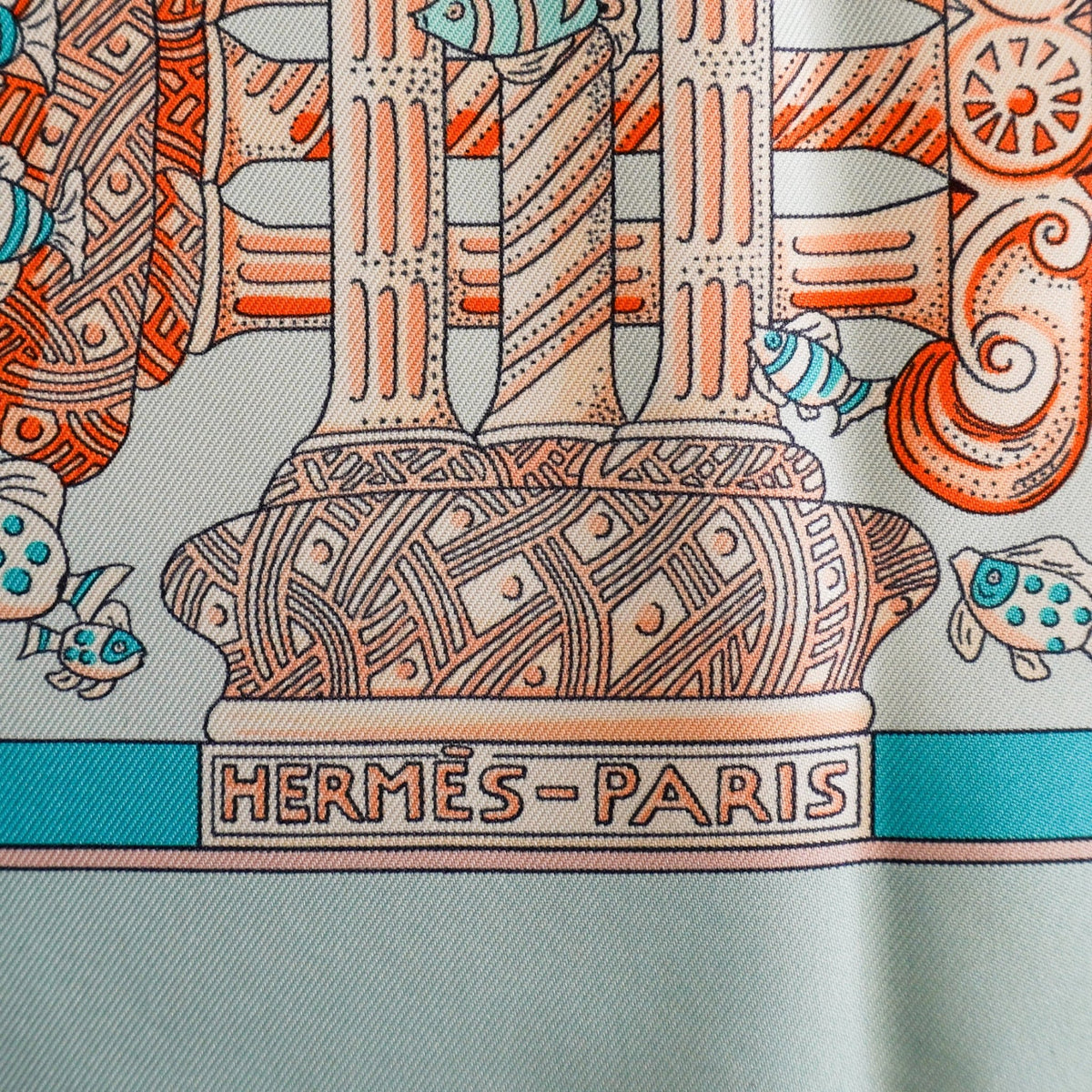 Hermès Carré 90 Rencontre Océane Silk Scarf (RRP £520) | FINAL SALE Authentic Preloved - Reloved Again