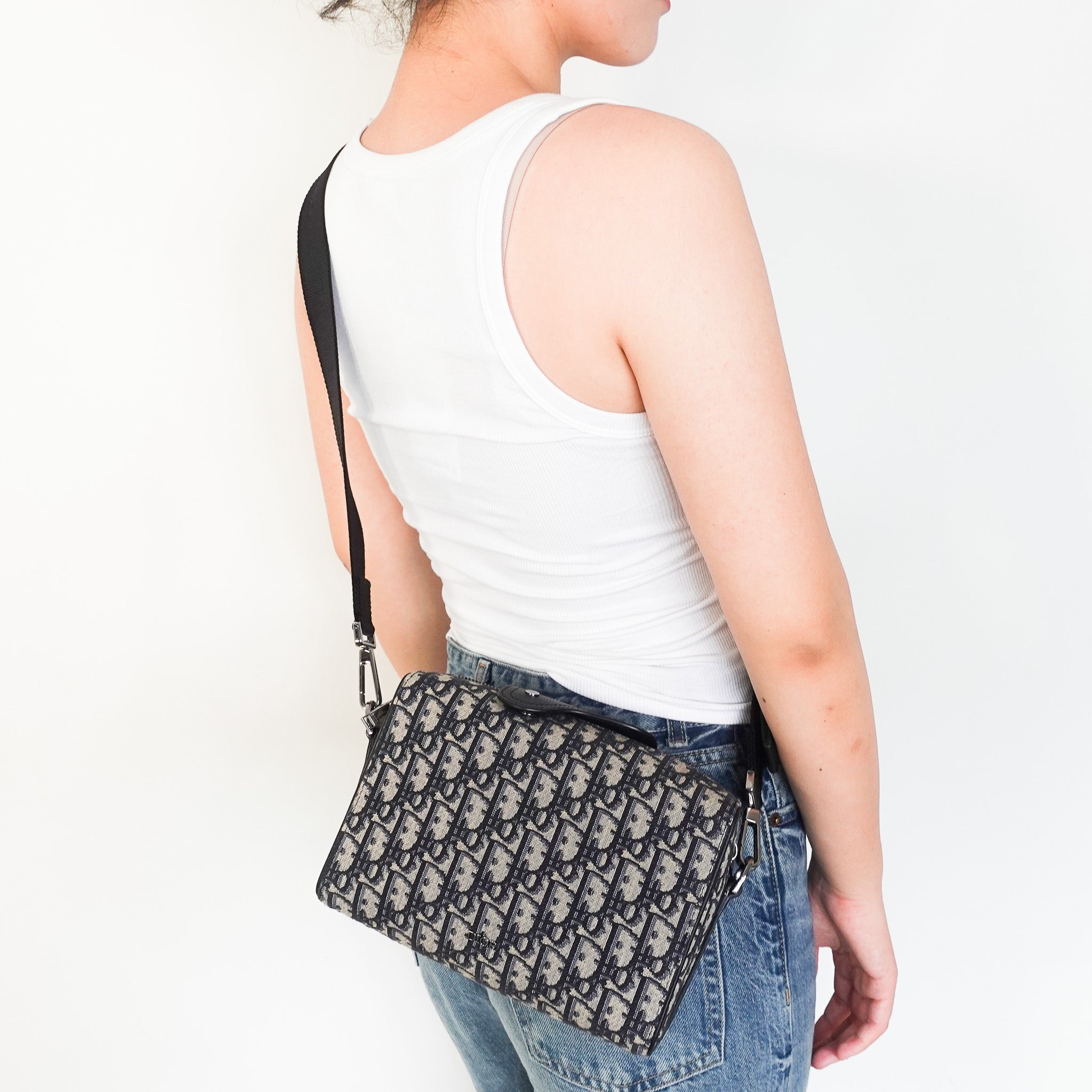 NEW Dior Oblique Cloth Crossbody Bag | Authentic Preloved - Reloved Again