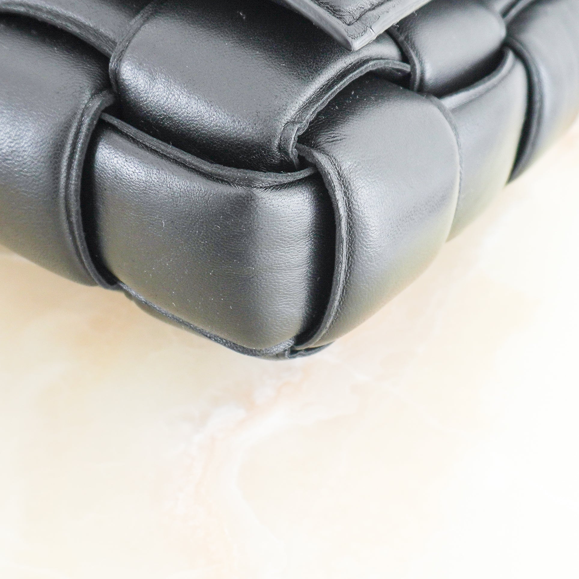 Bottega Veneta Padded Cassette Bag in Nero (RRP £3230) | Authentic Preloved - Reloved Again