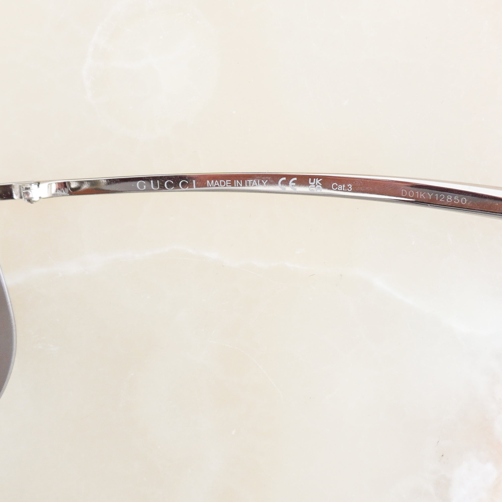 Gucci GG2165S Silver Square Aviator Sunglasses (RRP £350) | Authentic Preloved FINAL SALE