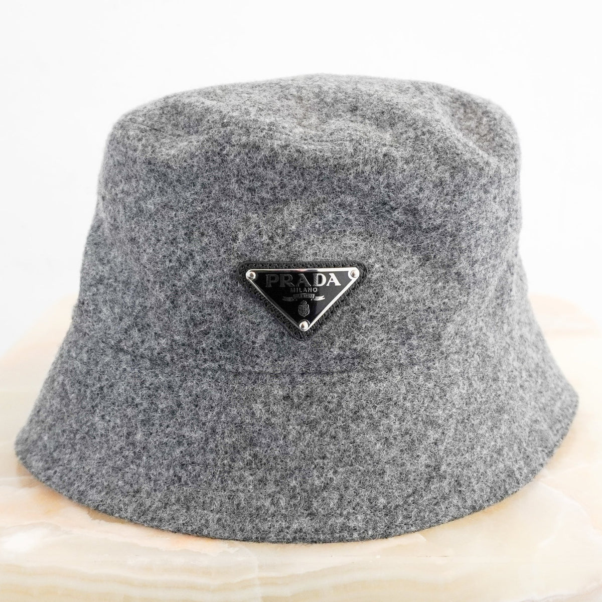 Prada grey bucket hat RRP £520 | Authentic Preloved FINAL SALE NO RETURN - Reloved Again