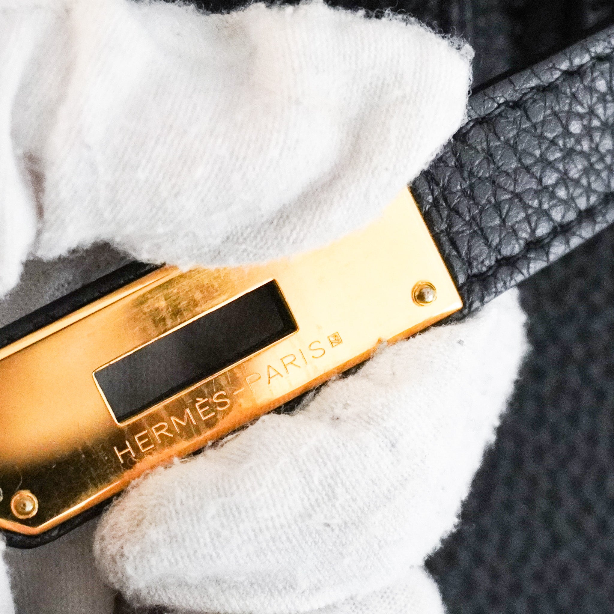 Hermès Birkin 35 Retourne Togo Noir with Gold Hardware | Authentic Preloved - Reloved Again