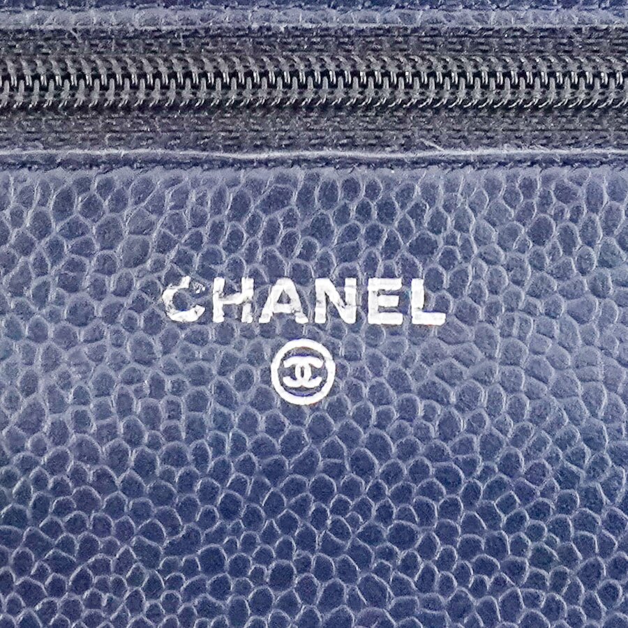 Chanel WOC Classic Navy Silver Hardware (RRP £2930) | Authentic Preloved