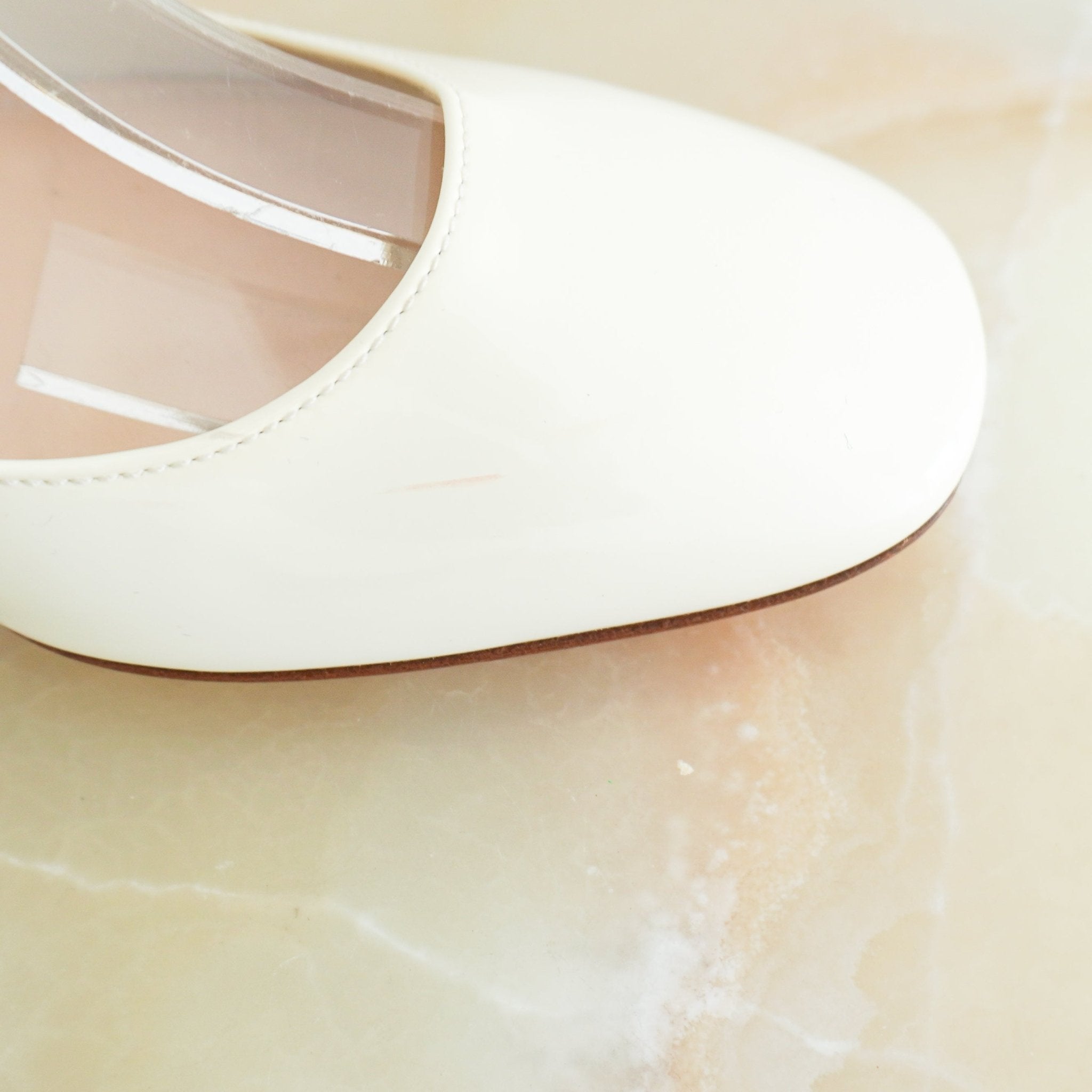 Prada Cream Mary Jane Heels (RRP £700) | Authentic Preloved