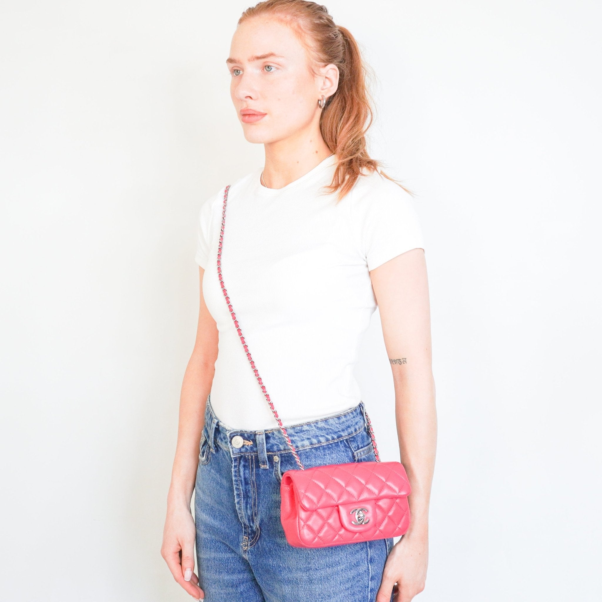 Chanel Pink Mini Lambskin Single Flap Bag (RRP £6000) | Authentic Preloved - Reloved Again