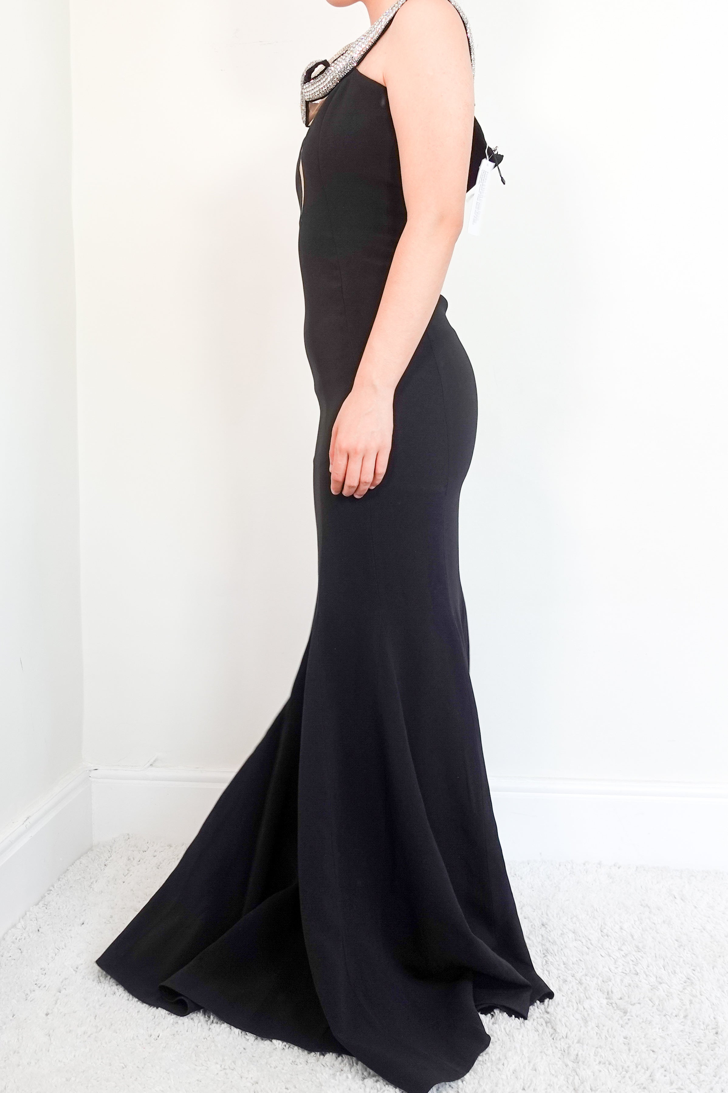 Crystal Embellished V Neck Maxi Dress RRP £2435