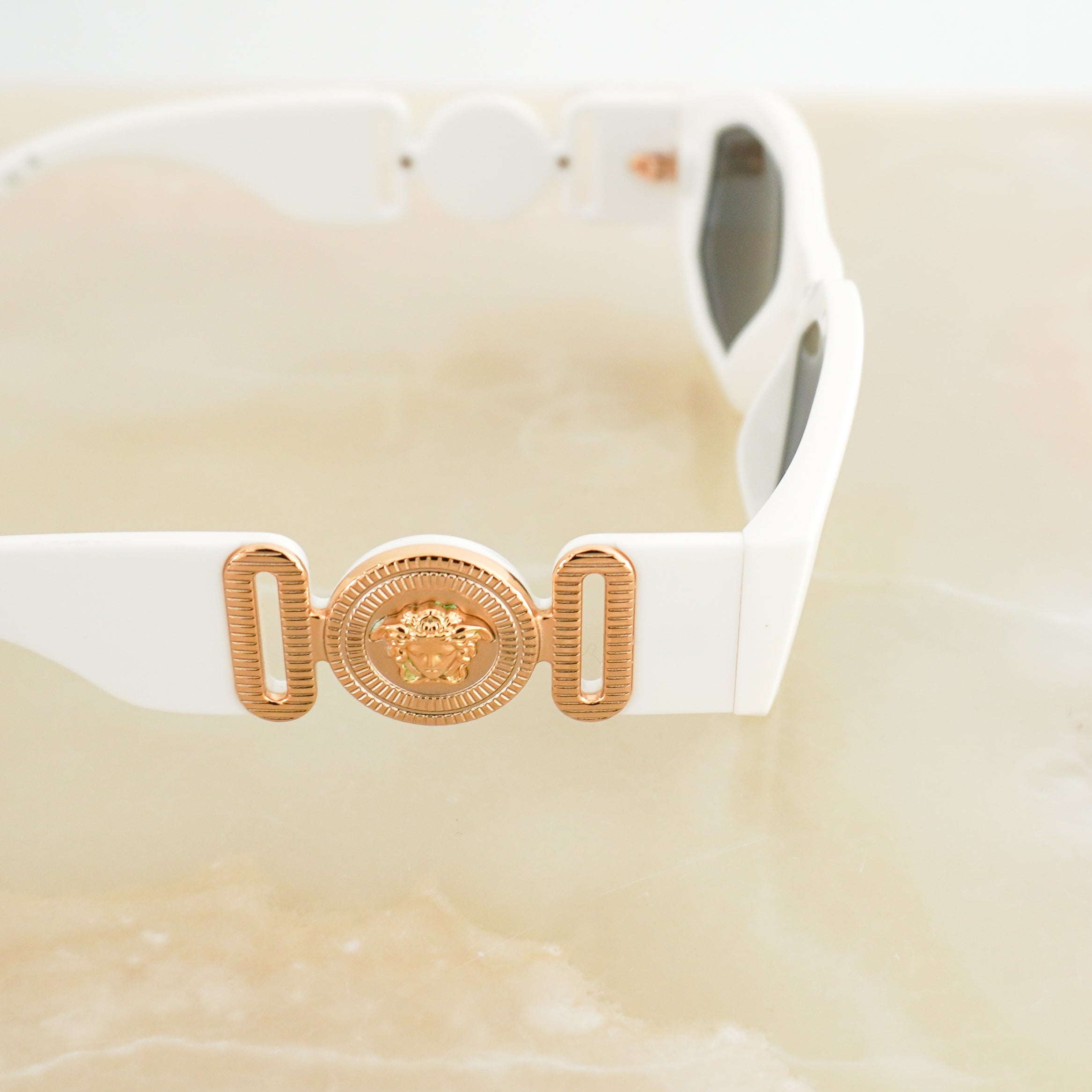 Versace VE4361 Medusa Biggie White Sunglasses (RRP £263) | Authentic Preloved FINAL SALE