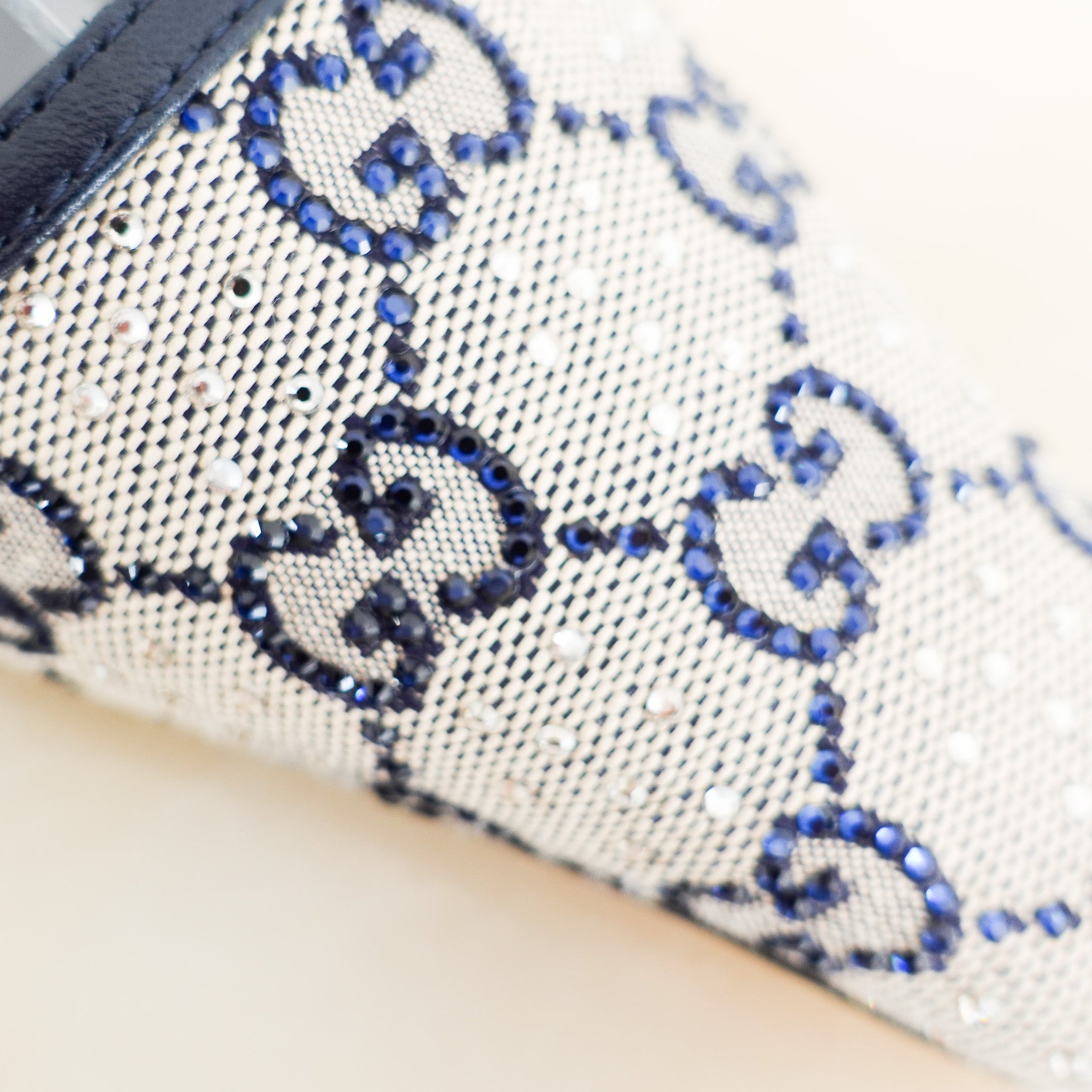 NEW Gucci GG Monogram Crystal Embellished Slingbacks RRP £799 | Authentic Preloved - Reloved Again
