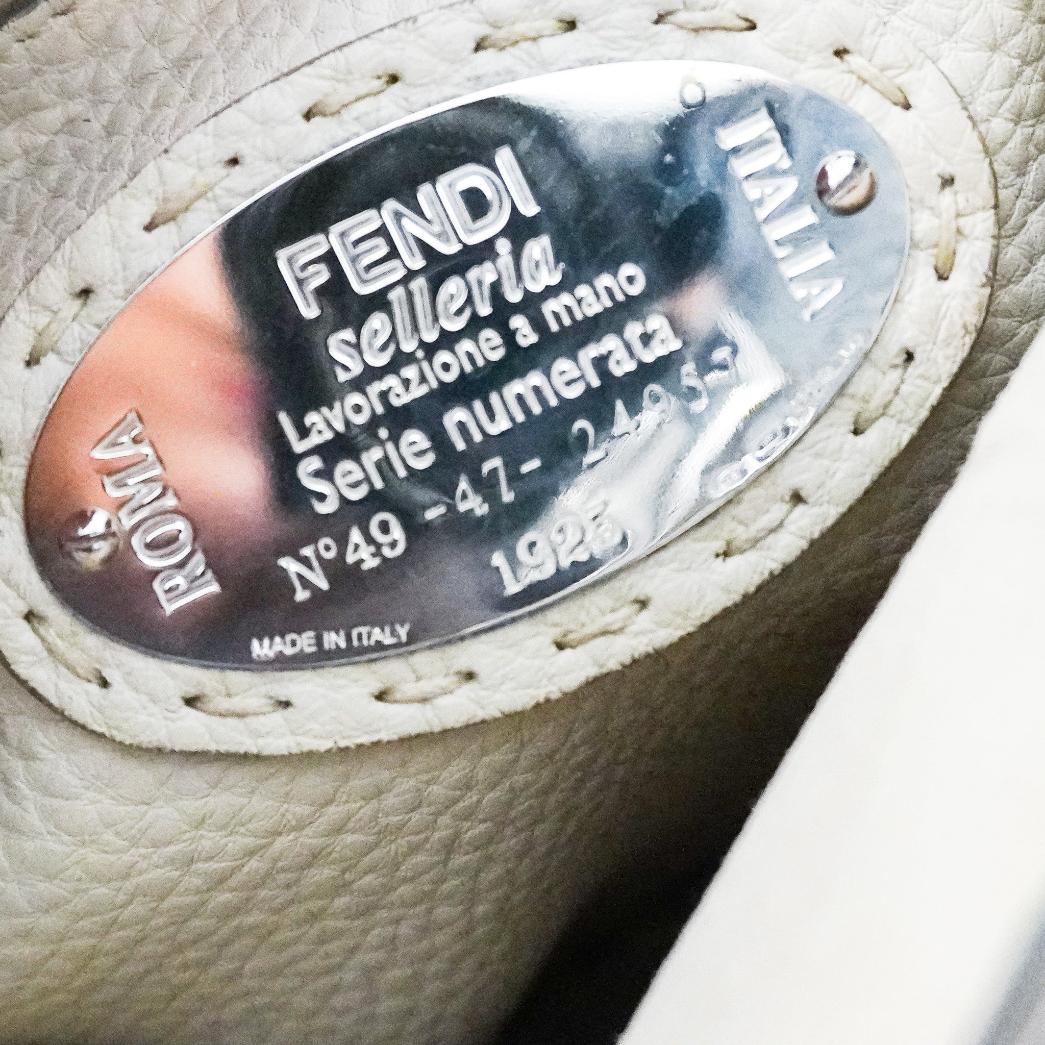 Fendi Selleria Grey Peekaboo Shoulder Bag RRP £4500 | Authentic Preloved - Reloved Again