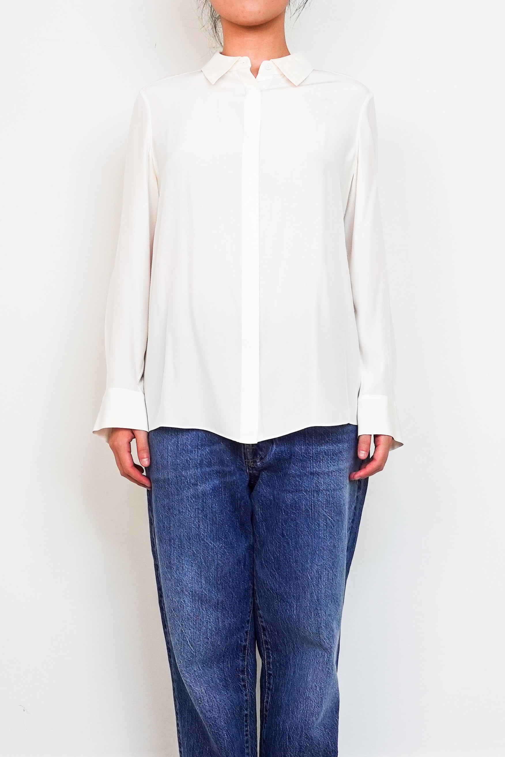 White Silk shirt RRP £150