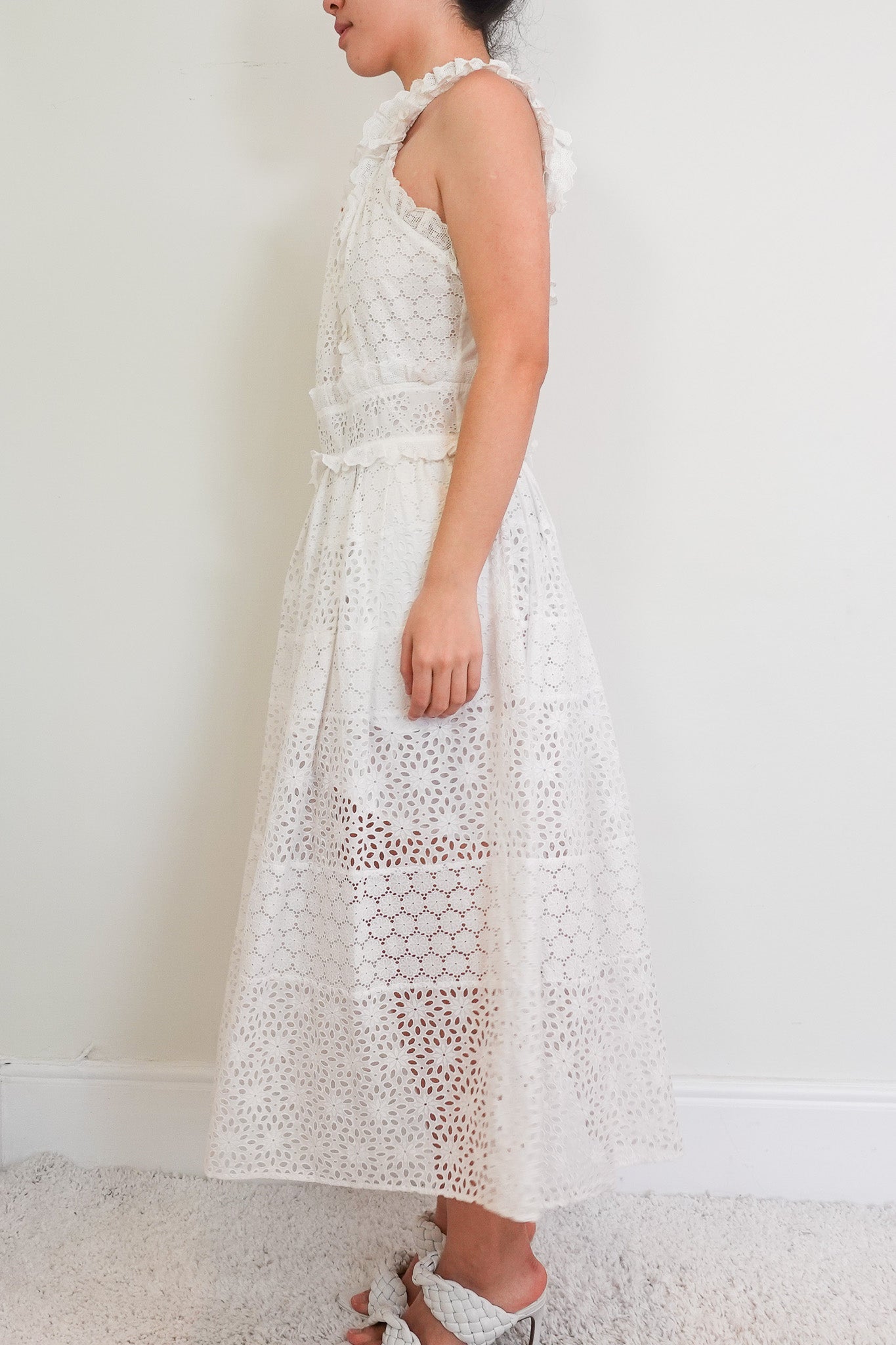 white broderie anglais dress RRP £2000