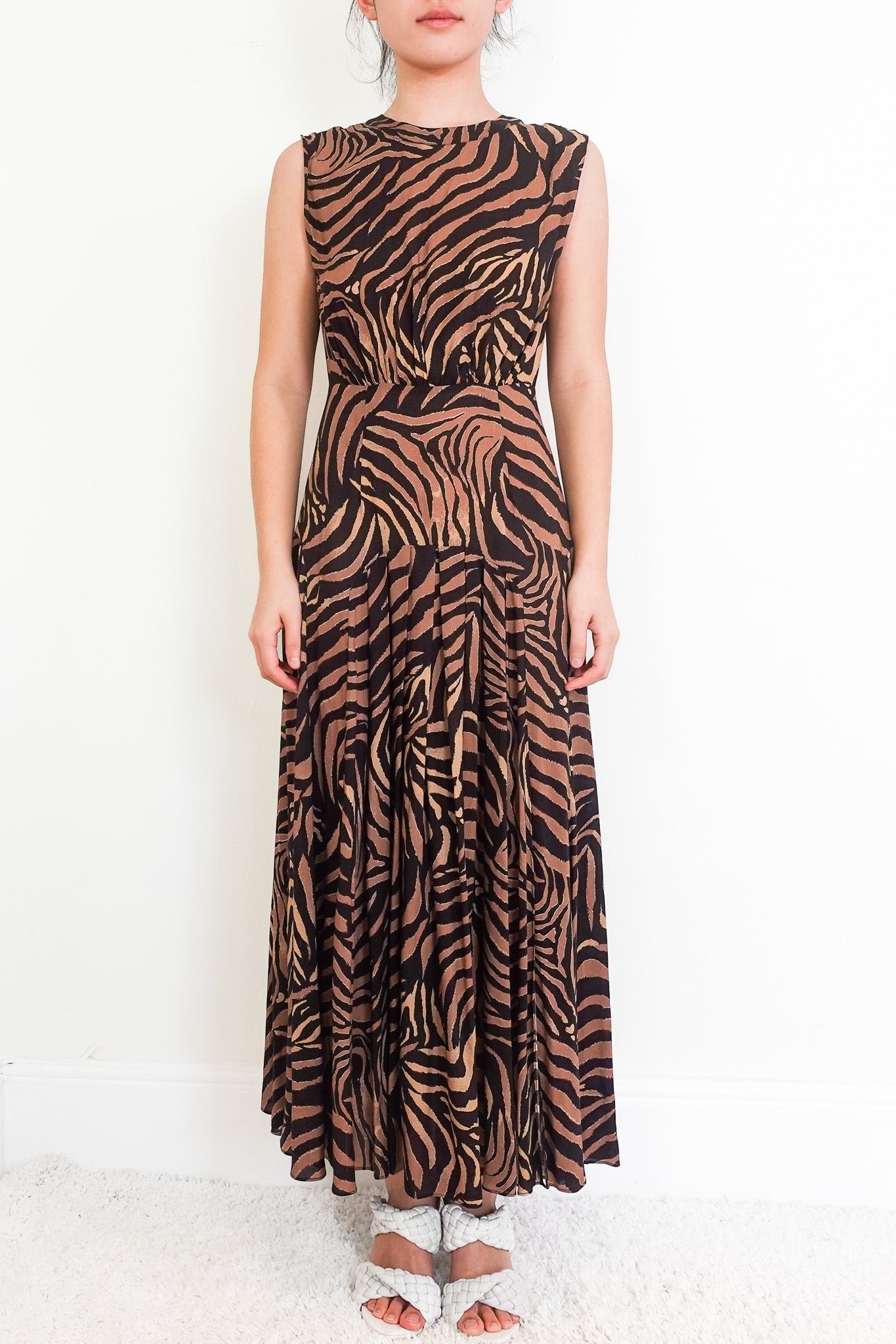 Tiger print maxi dress RRP £375