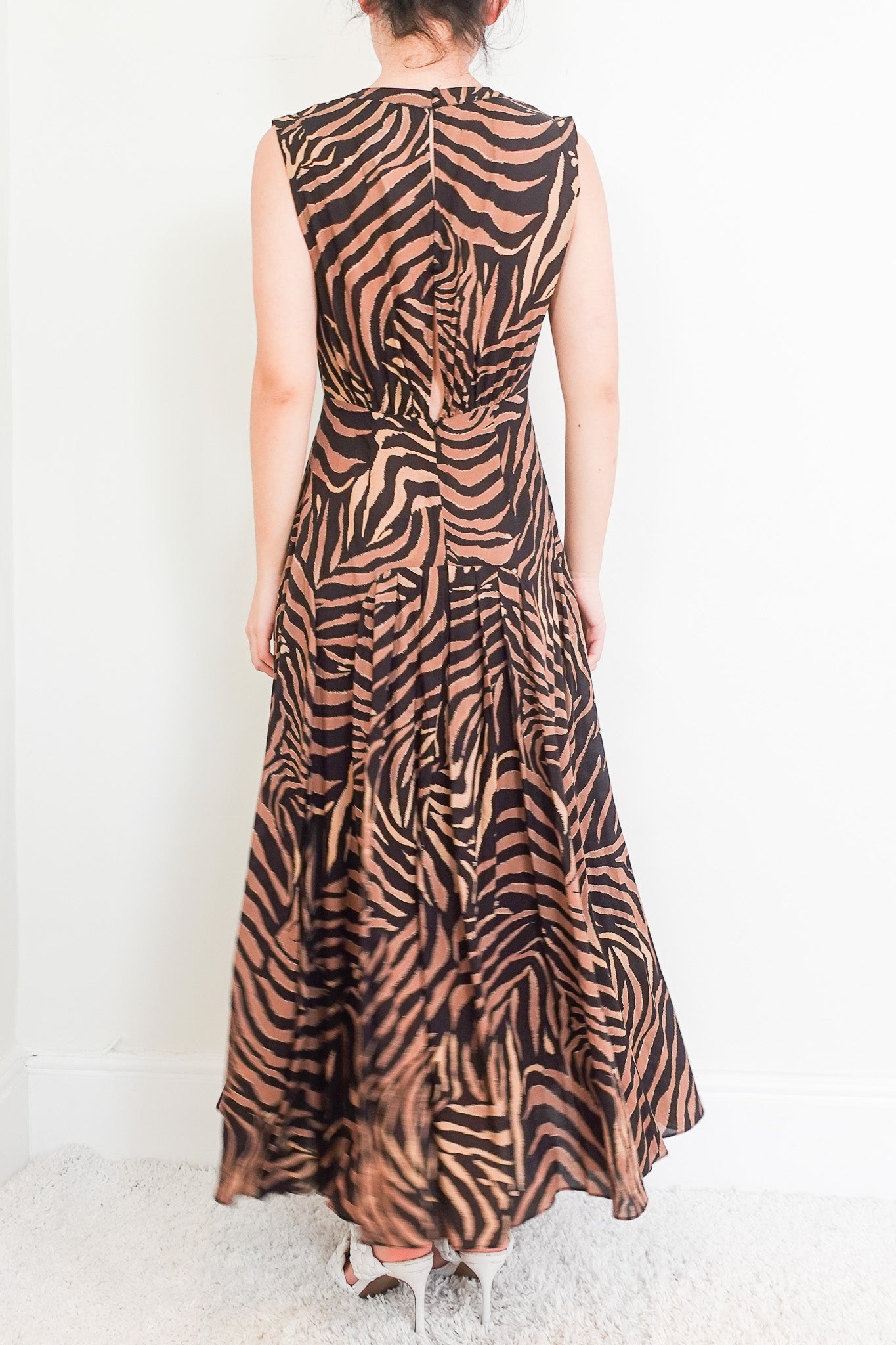 Tiger print maxi dress RRP £375