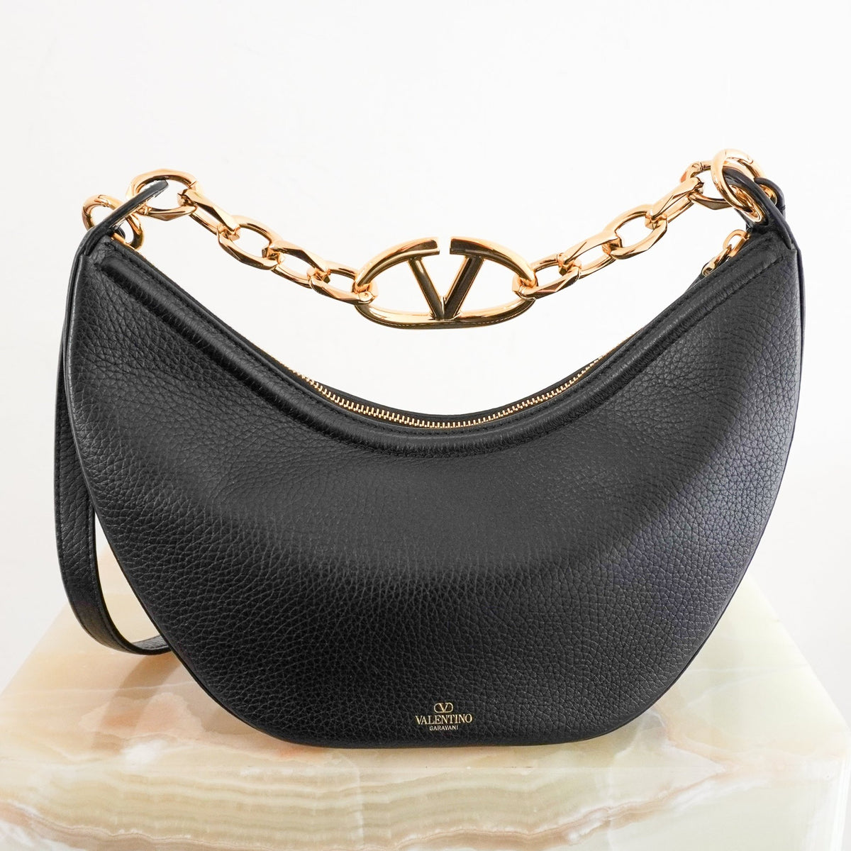 Valentino Garavani VLogo Moon Bag (RRP £1600) | Authentic Preloved - Reloved Again