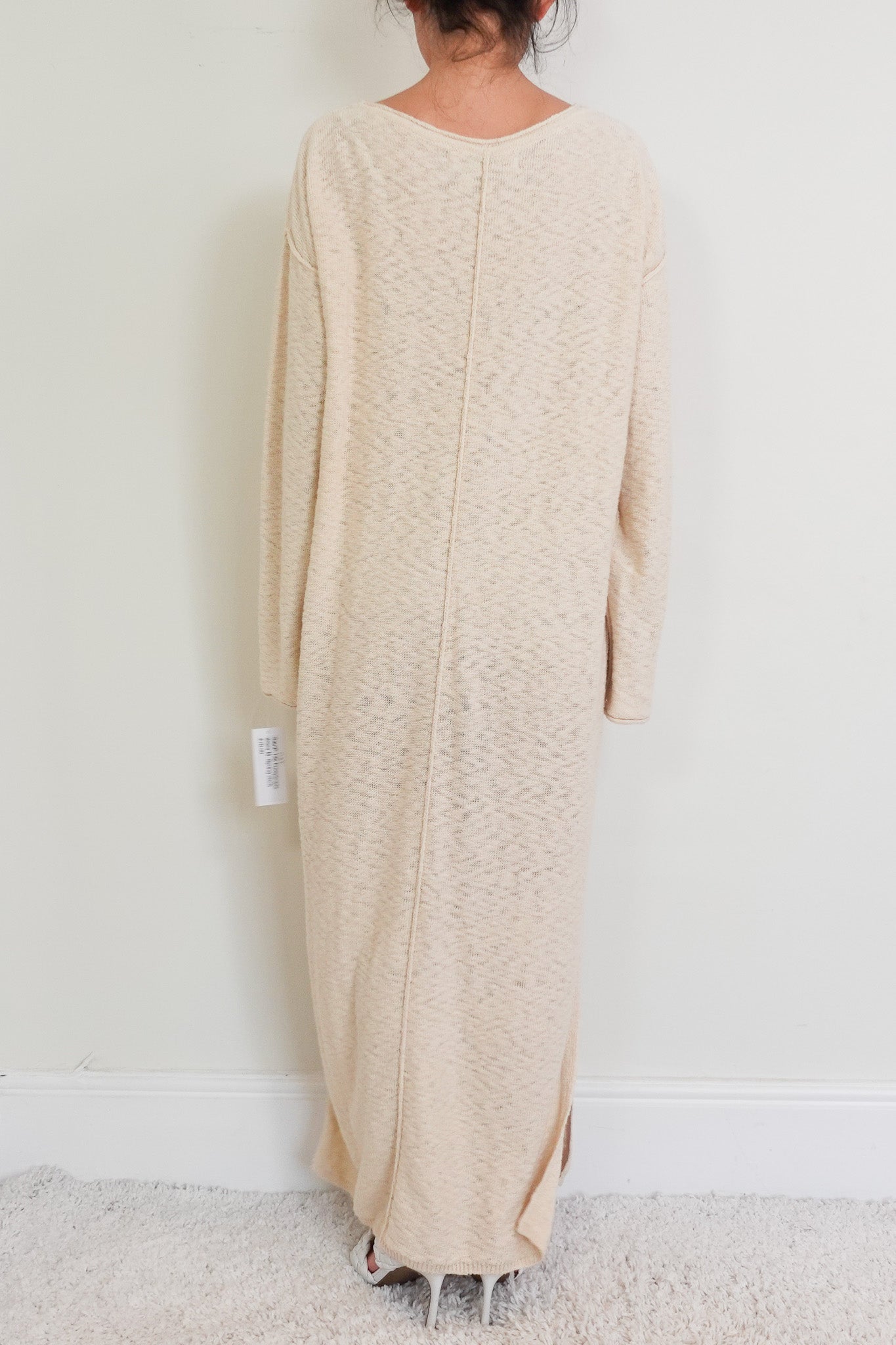 cream maxi dress RRP £150