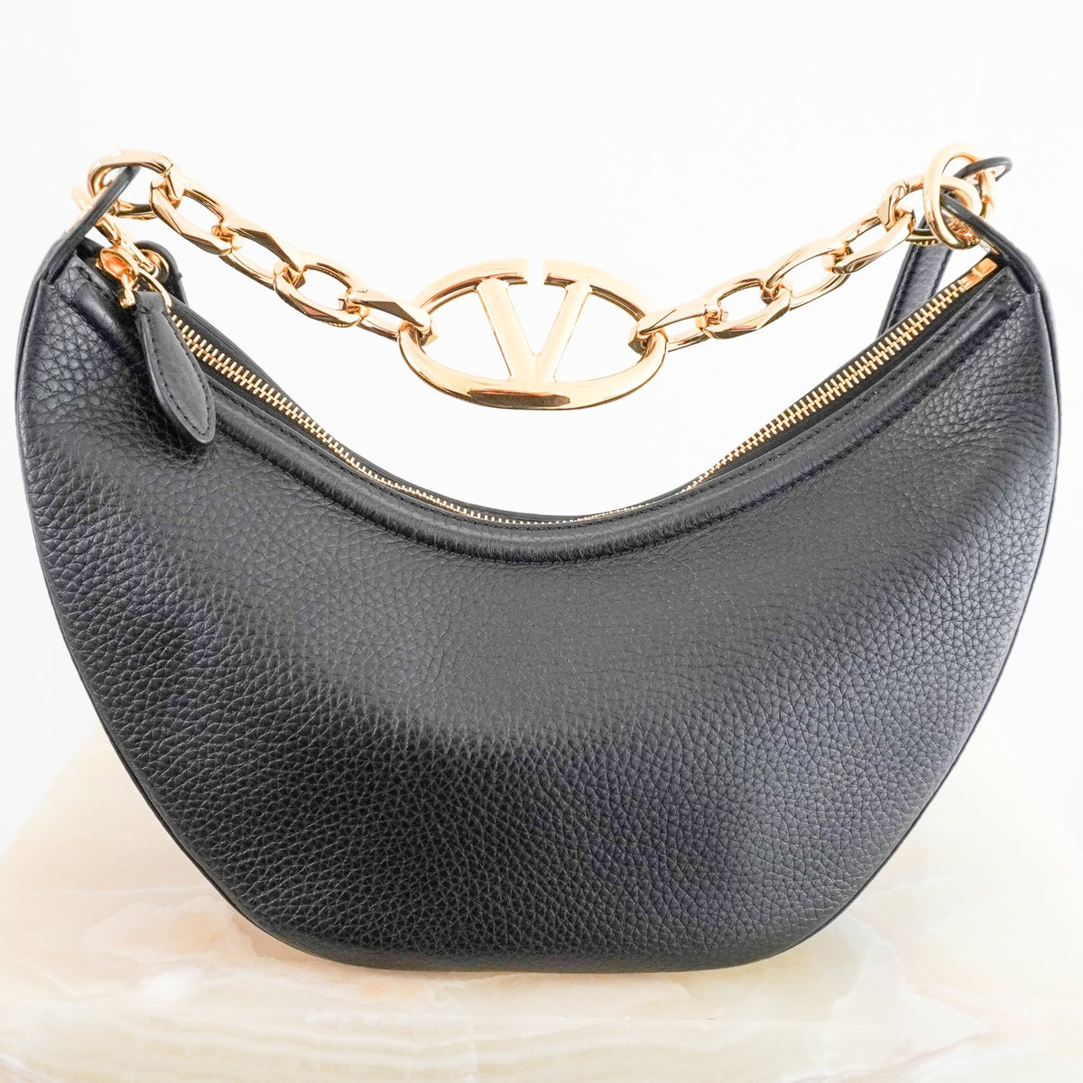 Valentino Garavani VLogo Moon Bag (RRP £1600) | Authentic Preloved - Reloved Again