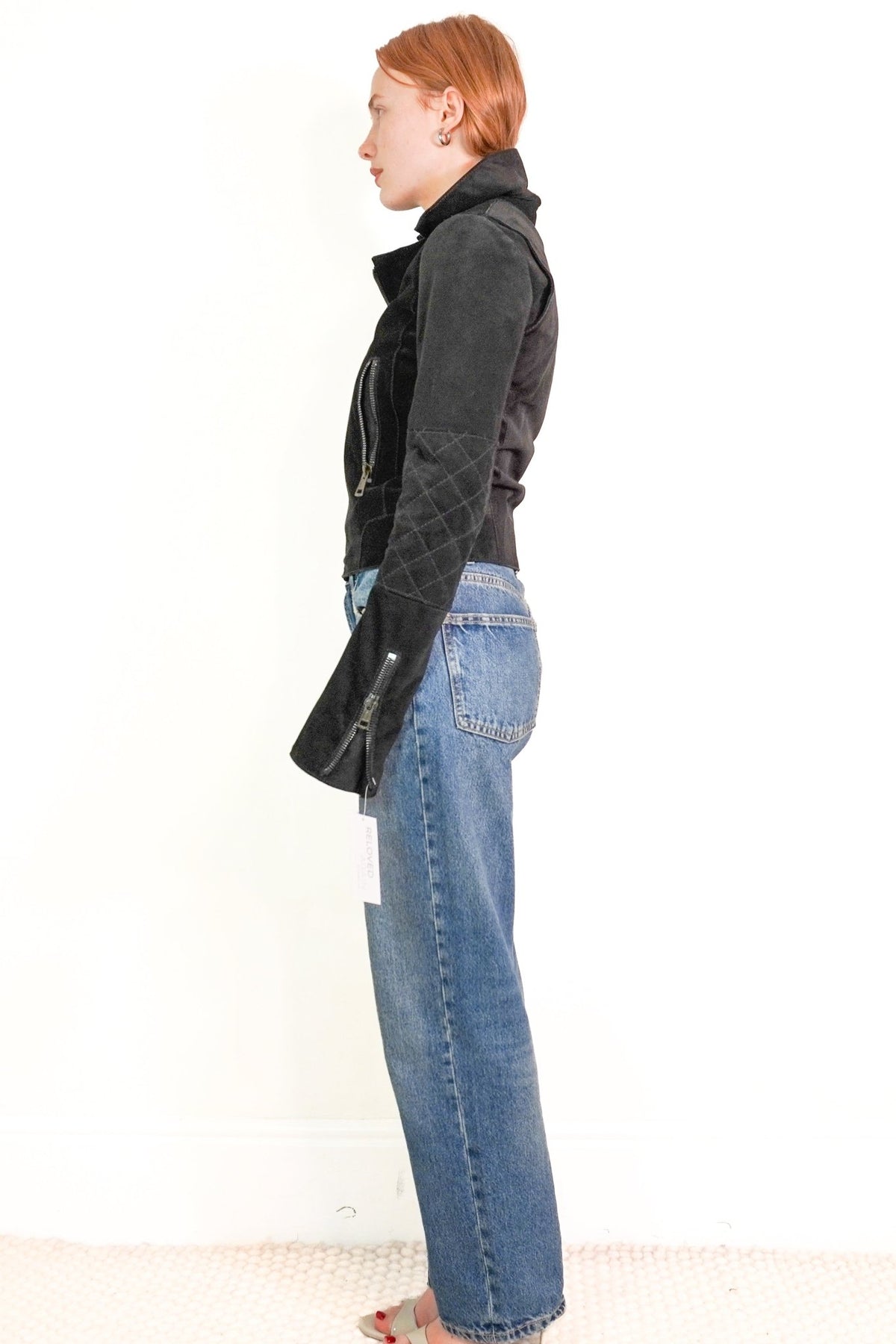 Balenciaga Leather Motorcycle Suede Jacket (RRP £3700) | Authentic Preloved - Reloved Again