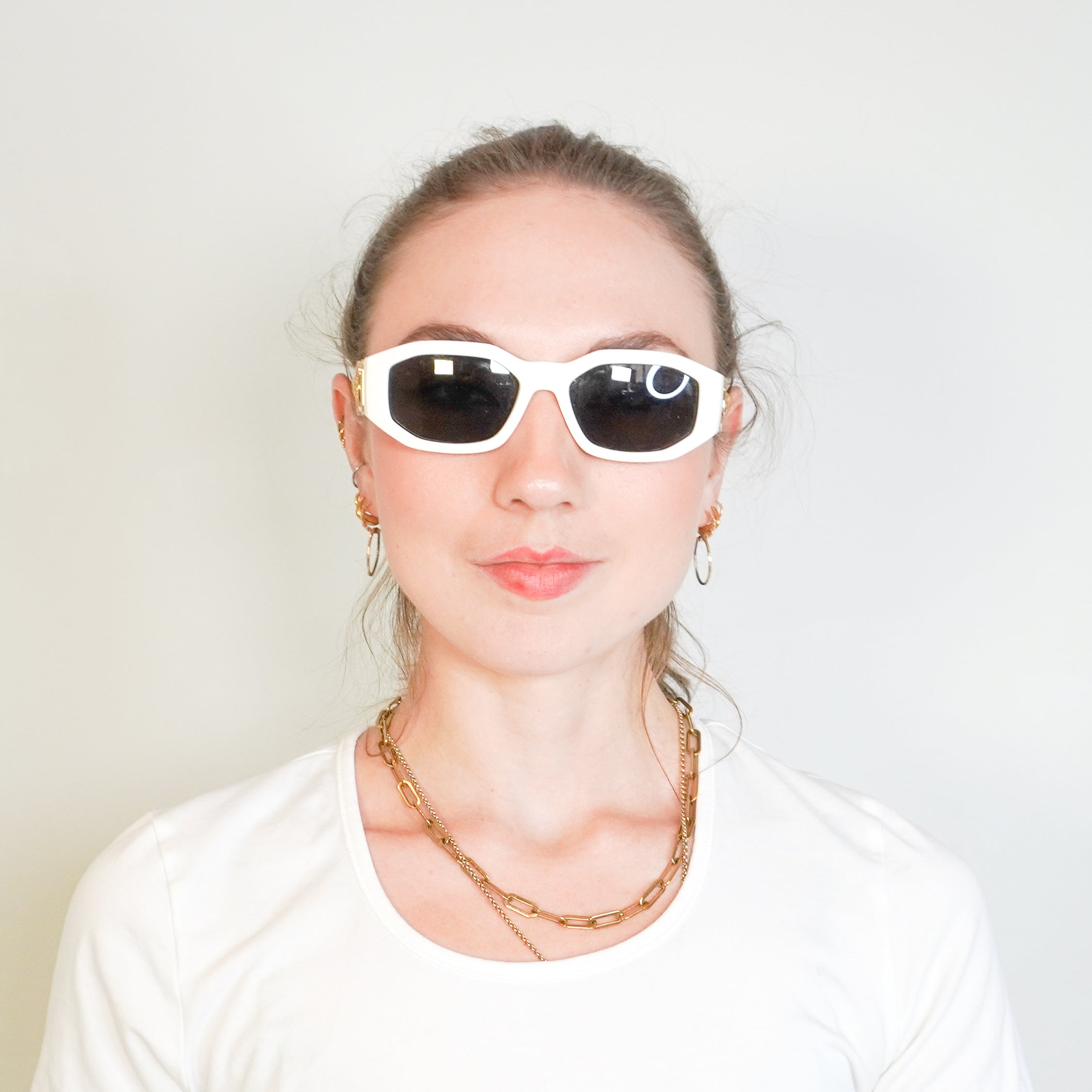 Versace VE4361 Medusa Biggie White Sunglasses (RRP £263) | Authentic Preloved FINAL SALE