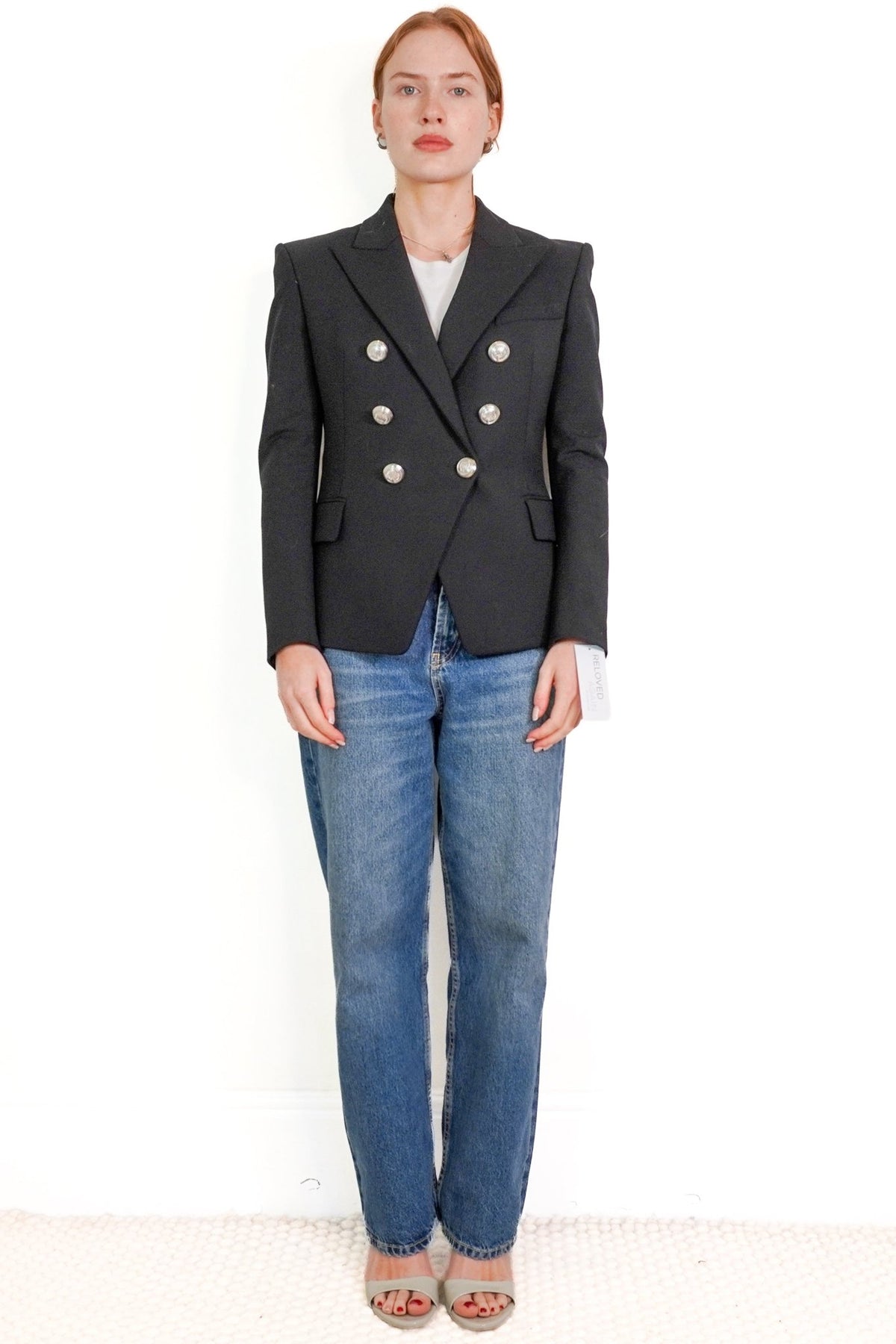 Balmain Black Double Breasted Blazer (RRP £1700) | Authentic Preloved - Reloved Again