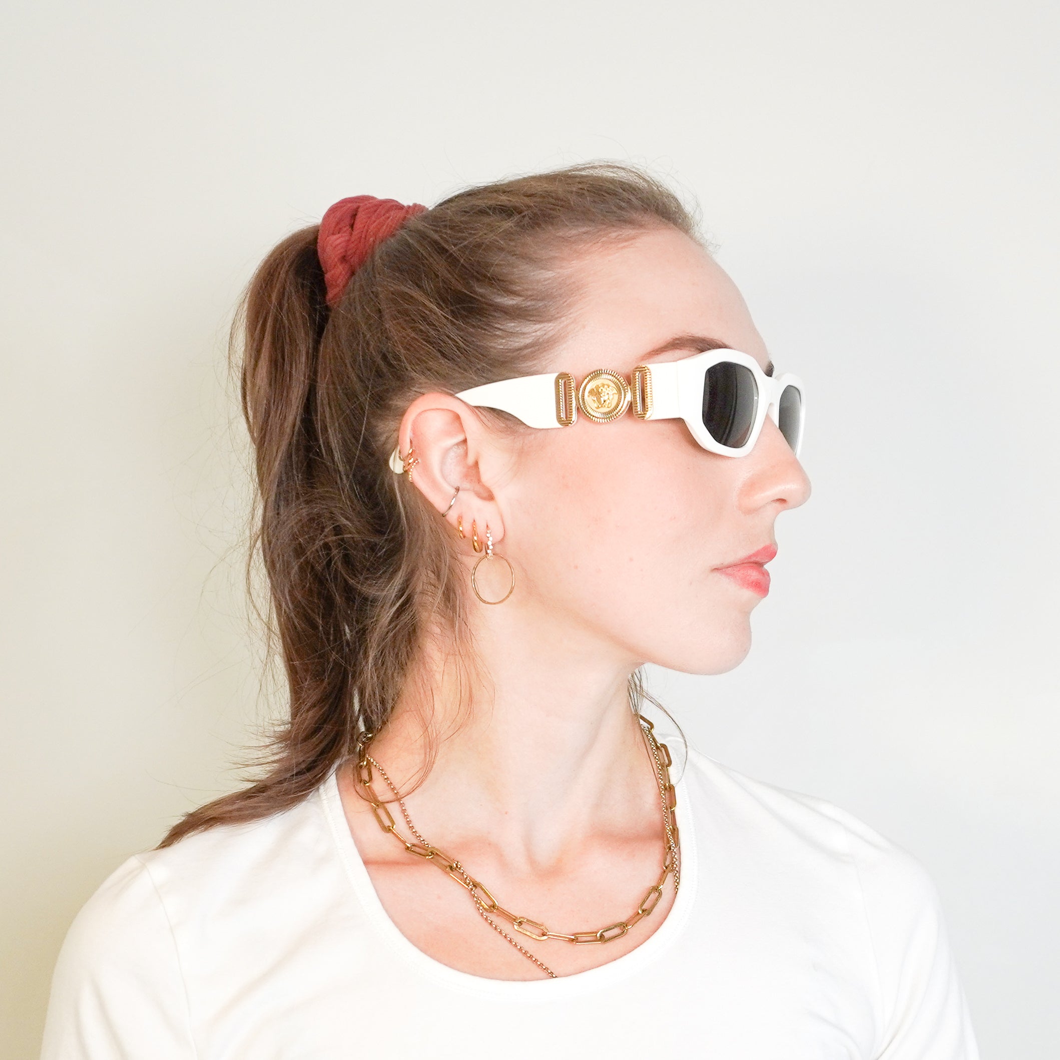Versace VE4361 Medusa Biggie White Sunglasses (RRP £263) | Authentic Preloved FINAL SALE