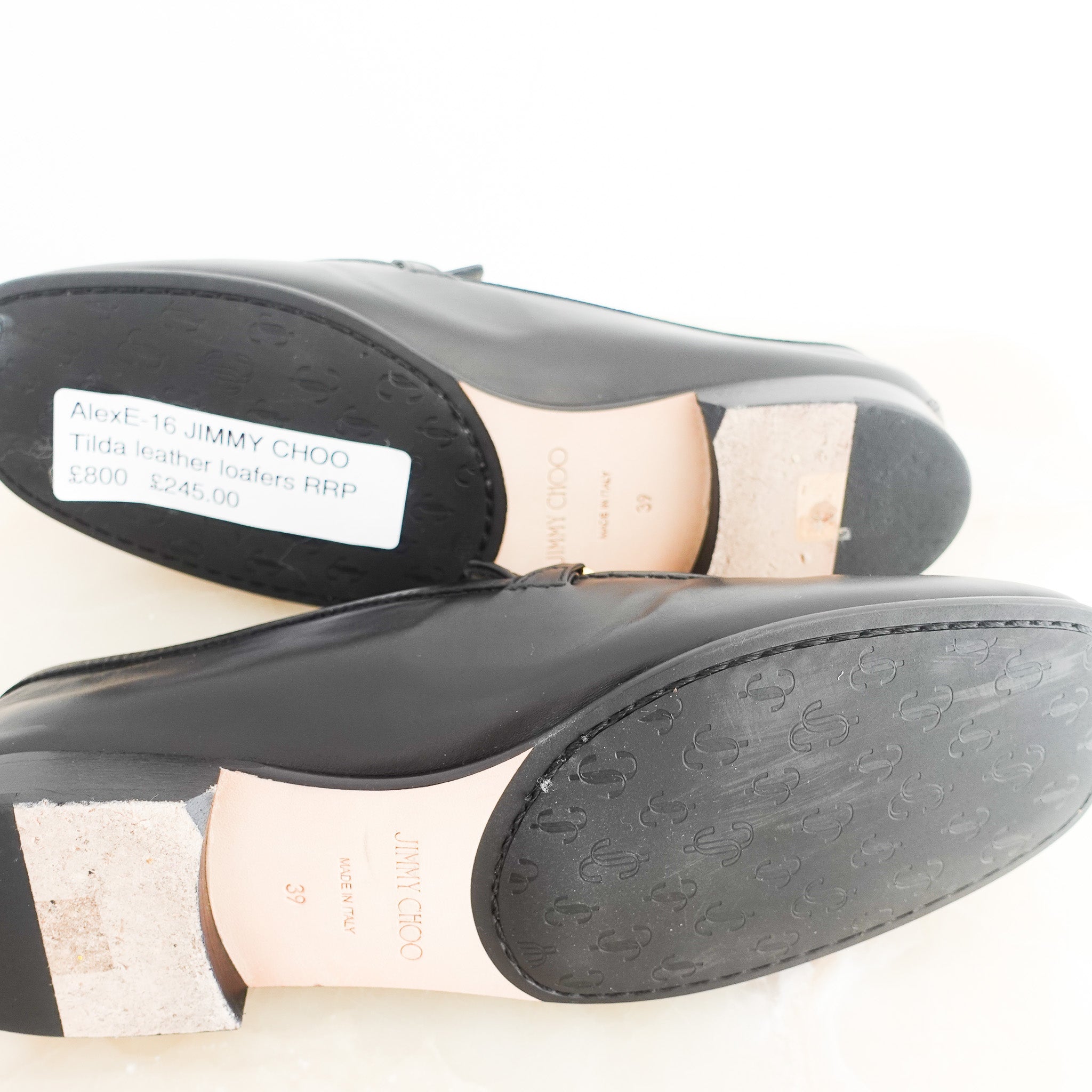 Jimmy Choo Tilda Leather Loafers RRP £800 | Authentic Preloved - Reloved Again