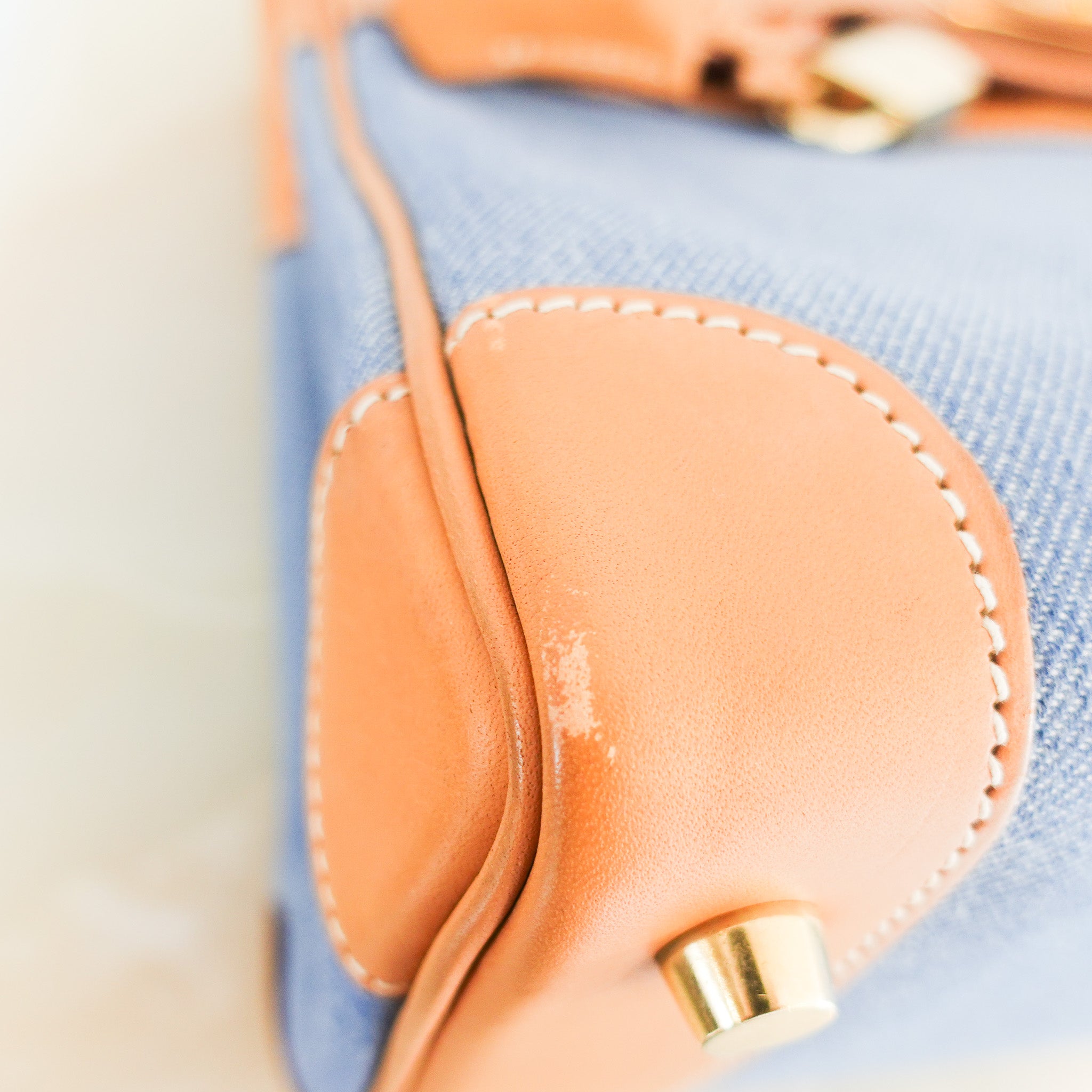 Hermès Birkin 30 in Vache Naturelle leather & Blue Jean toile | Authentic Preloved - Reloved Again