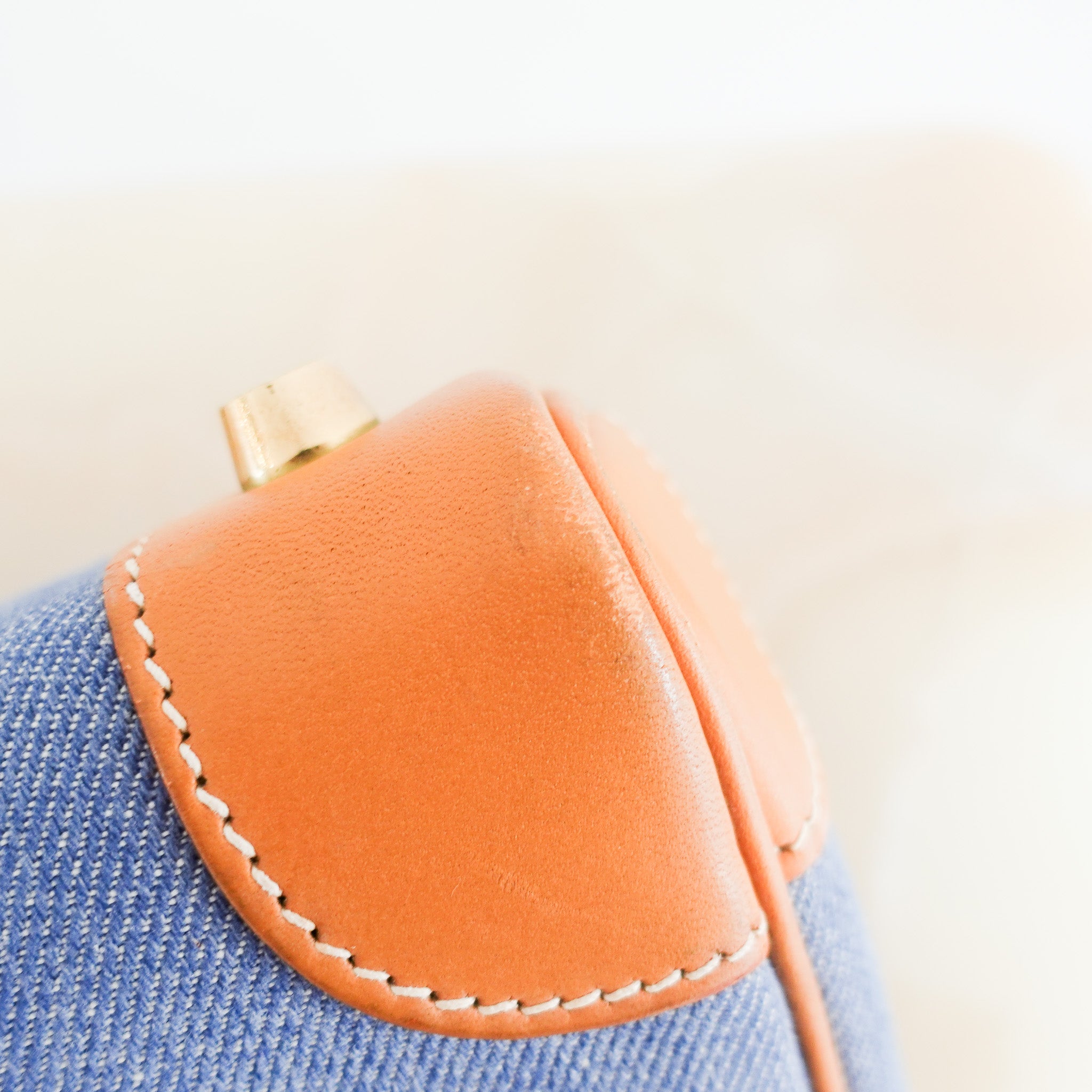 Hermès Birkin 30 in Vache Naturelle leather & Blue Jean toile | Authentic Preloved - Reloved Again