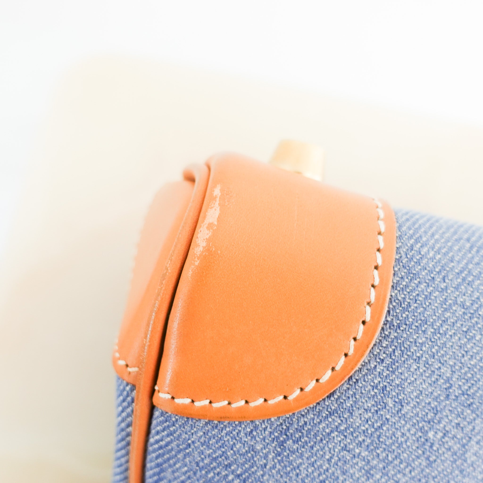 Hermès Birkin 30 in Vache Naturelle leather & Blue Jean toile | Authentic Preloved - Reloved Again