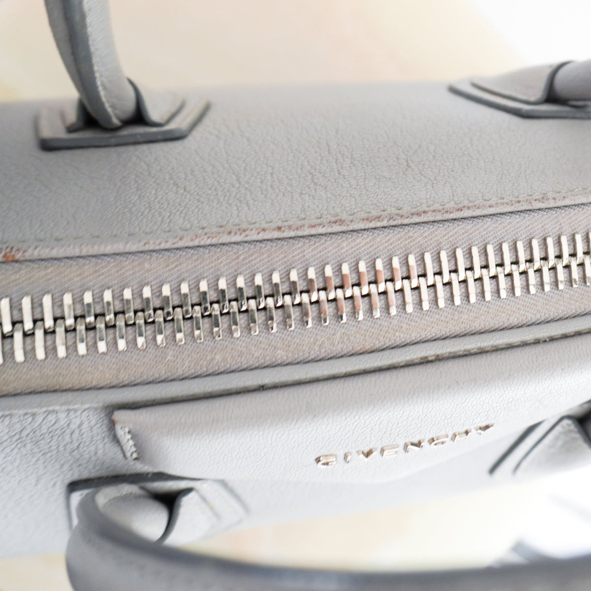 Givenchy Medium Antigona Bag Pearl Grey Sugar (RRP £1690) | Authentic Preloved - Reloved Again