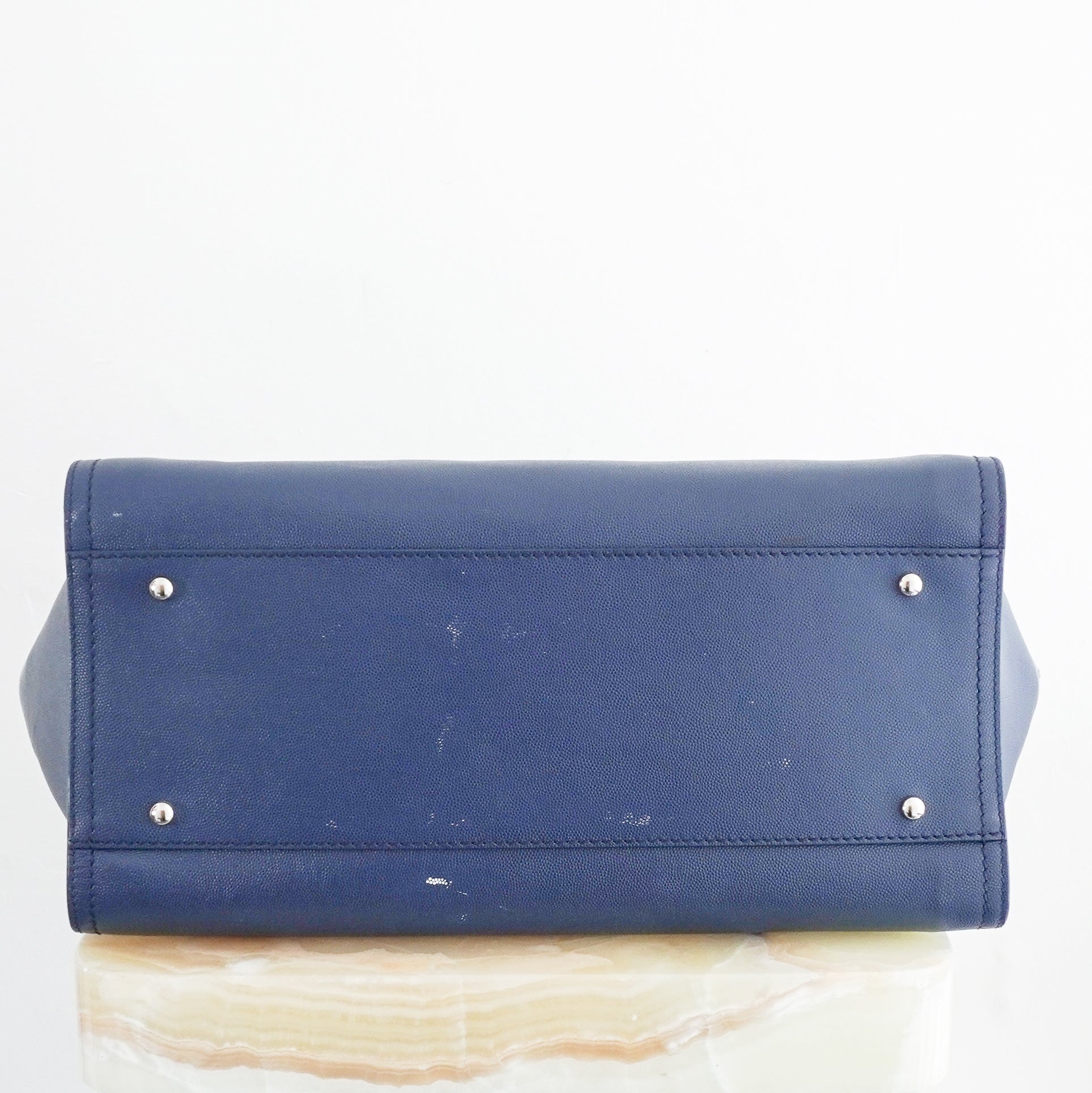 Chanel Blue Leather Deauville Tote Bag (RRP £3800) | Authentic Preloved - Reloved Again