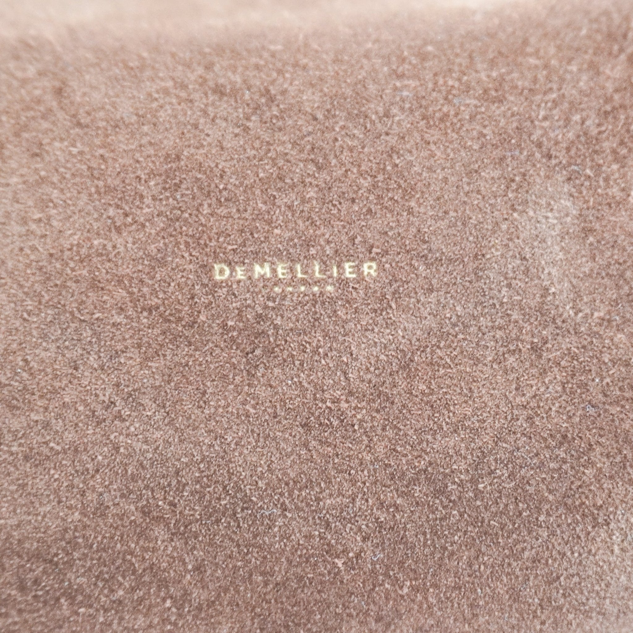 CURRENT SEASON Demellier The New York Bag in Brown Suede (RRP £550) | Authentic Preloved - Reloved Again