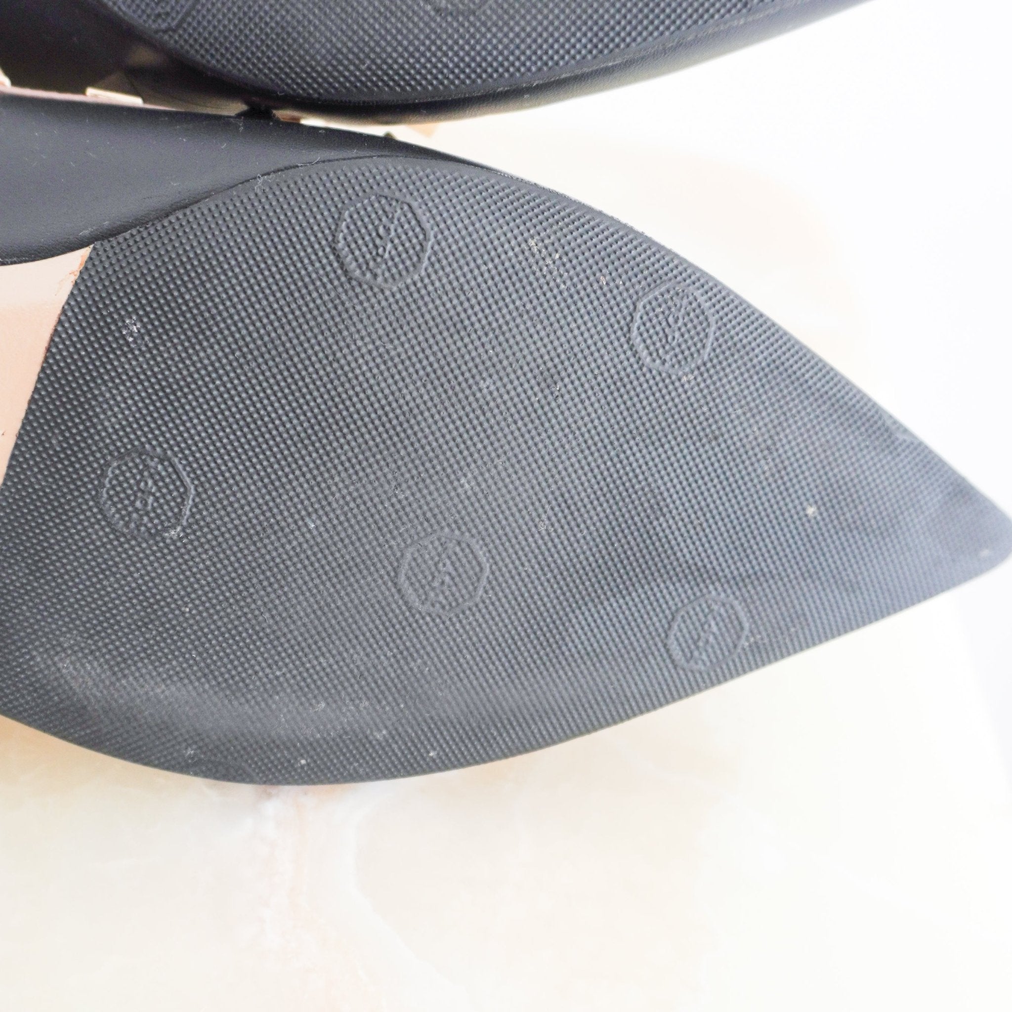 Valentino Rockstud Flats in Black/Mauve (RRP £680) | Authentic Preloved - Reloved Again