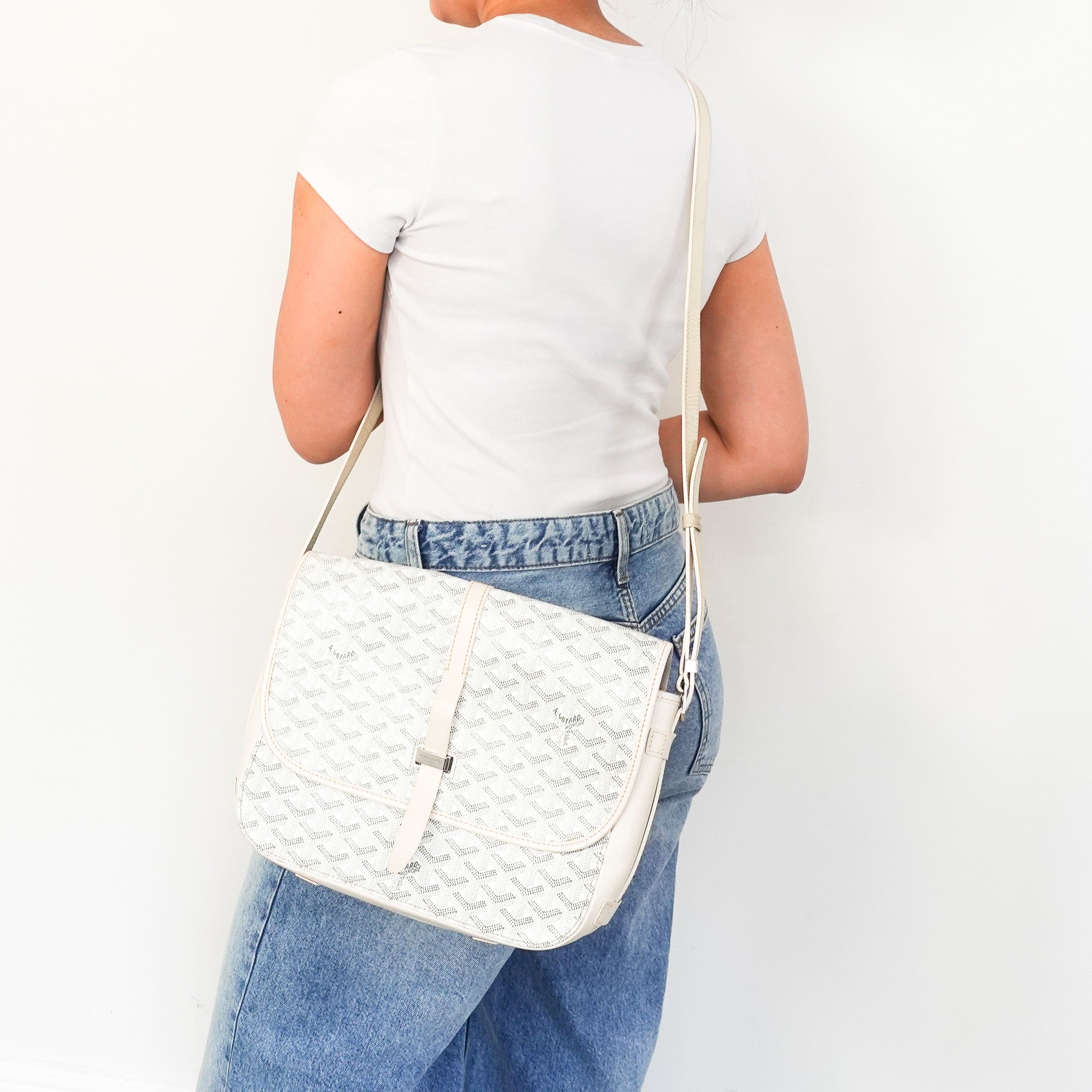 Goyard Belverde PM in White RRP £2000 | Authentic Preloved