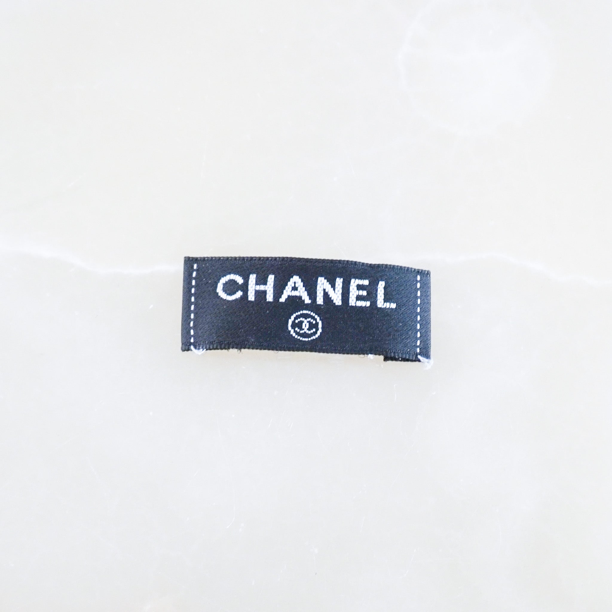 Chanel Brown CC Logo Jacquard Scarf RRP £850 | Authentic Preloved FINAL SALE - Reloved Again